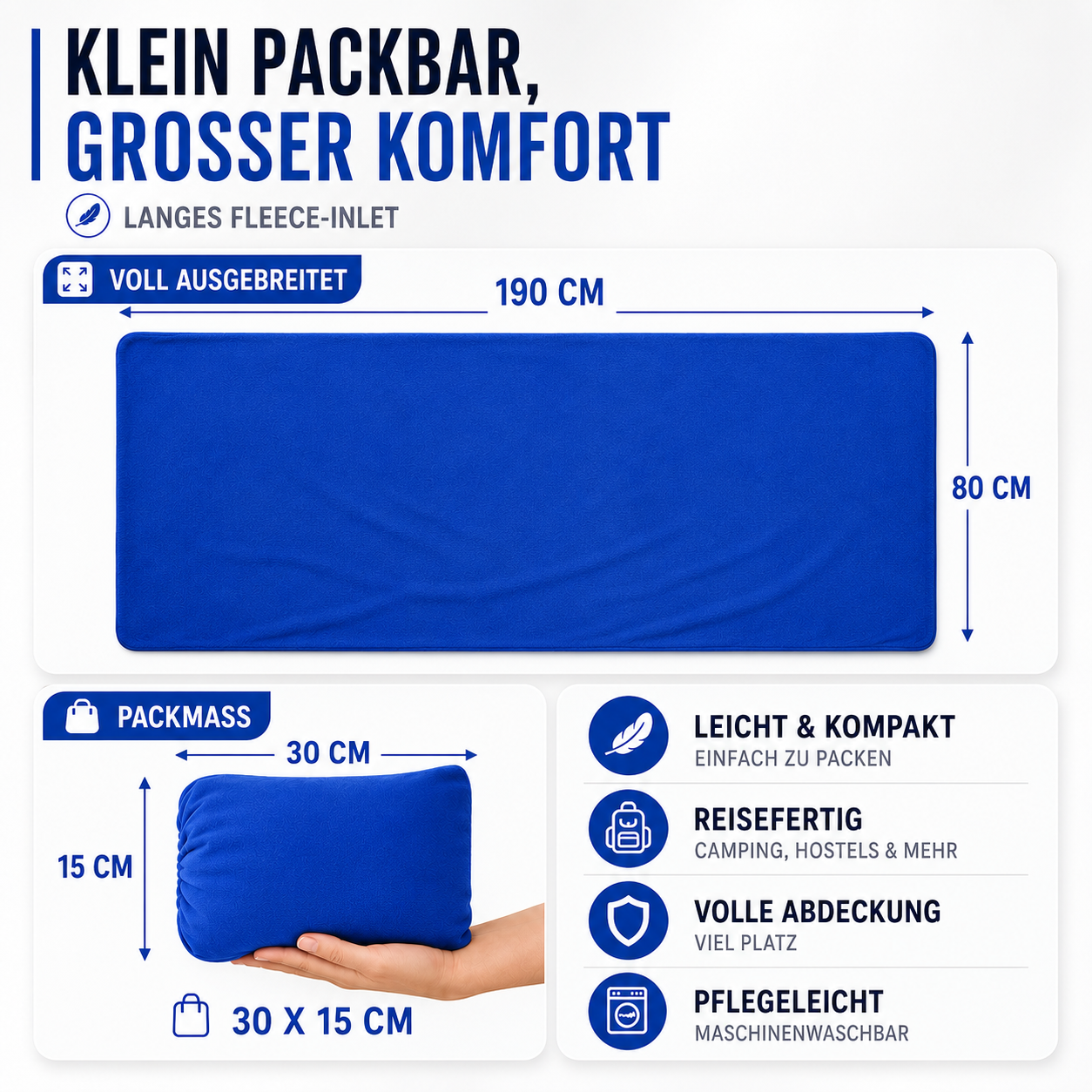 Nordspur | Thermori Ultraleichter Reise-Schlafsack-Liner