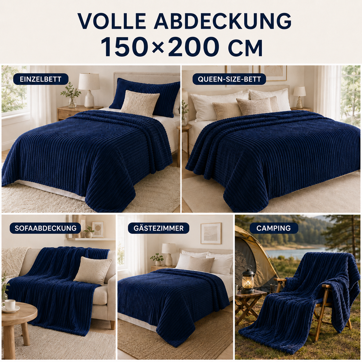 Nordspur | Thick Coral Velvet Wurfdecke