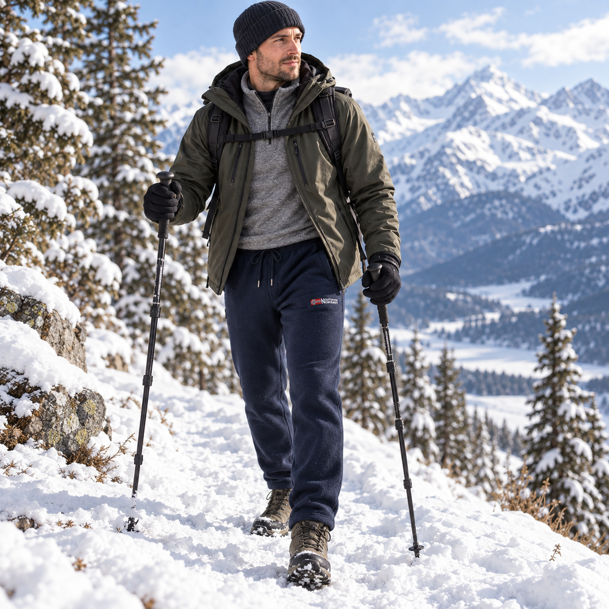 Nordspur | Unisex Warme und Langlebige Sherpa-gefütterte Fleecehose