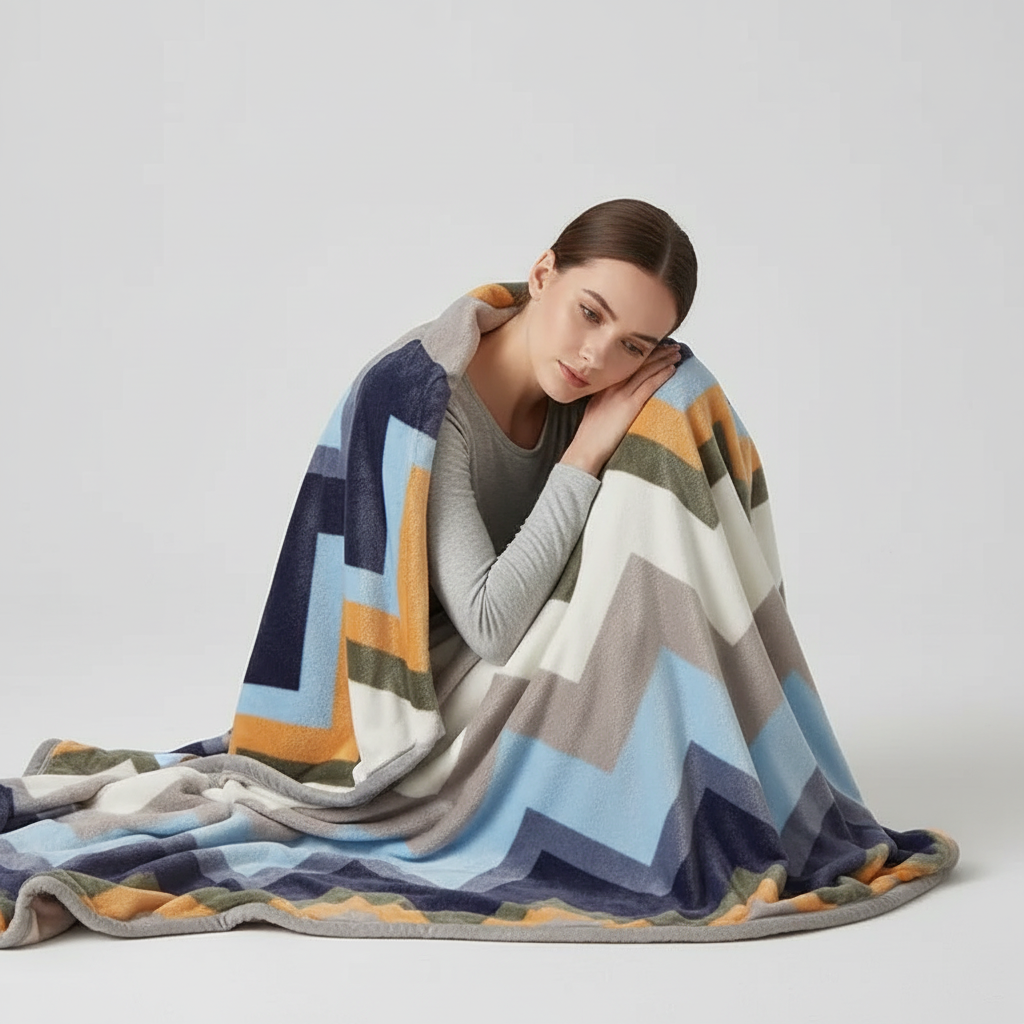 Verstärkte Flanelldecke mit weicher flauschiger Oberfläche und atmungsaktiver Wärmung