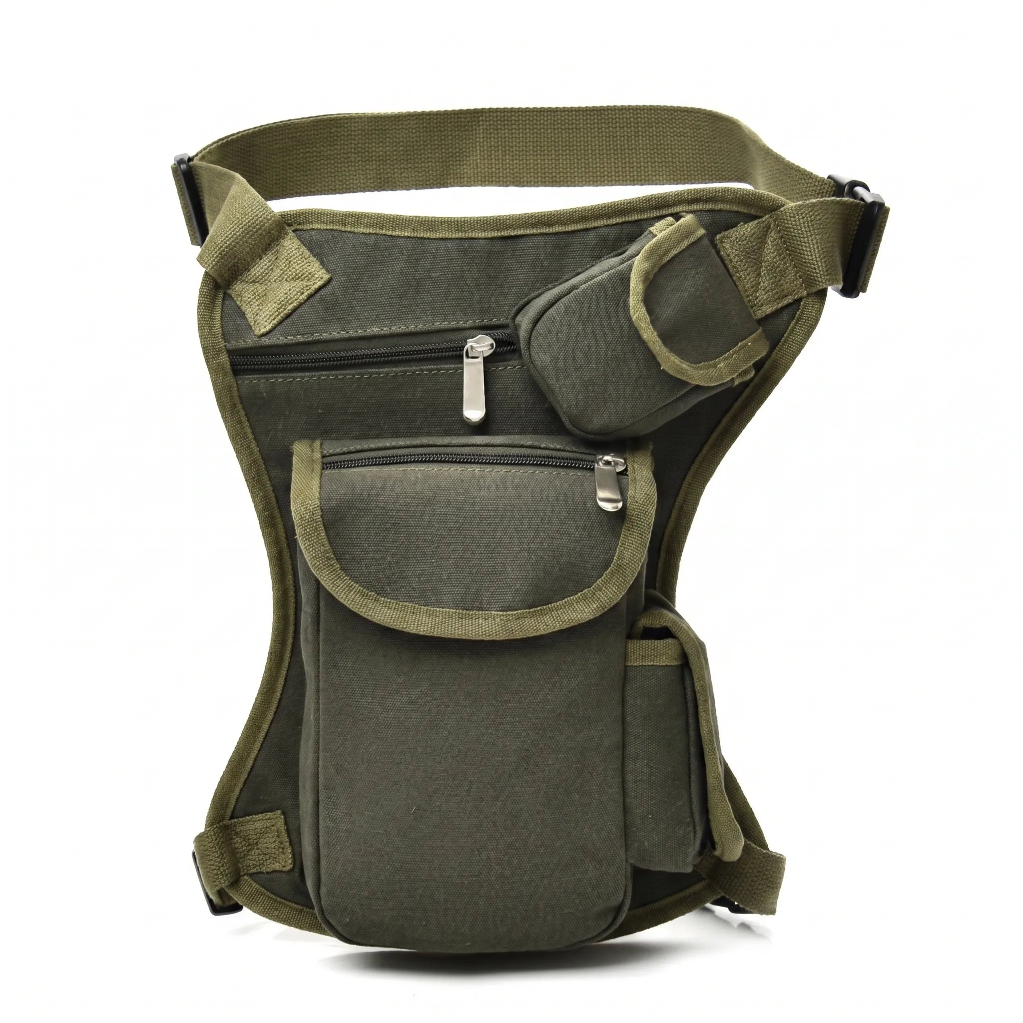 Oberschenkel-Gürteltasche robustes Webstoff mit verstellbaren Gurten