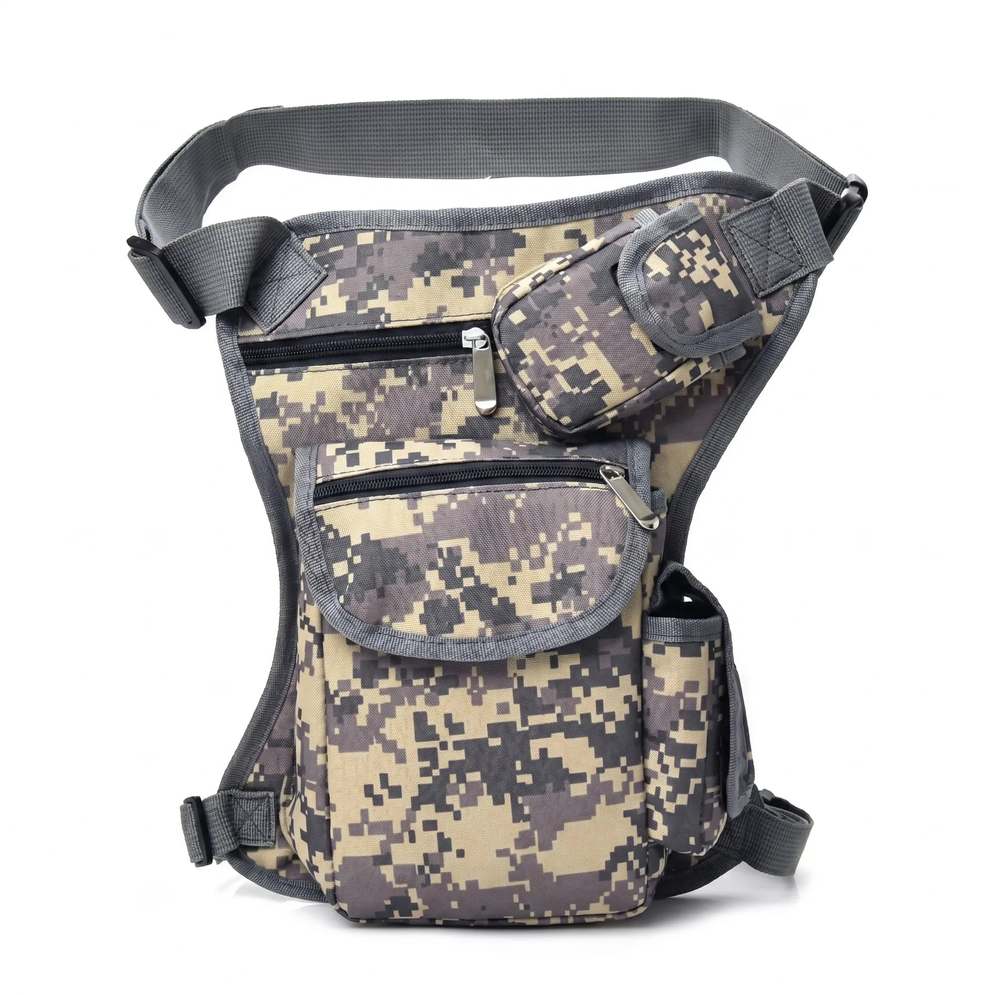 Oberschenkel-Gürteltasche robustes Webstoff mit verstellbaren Gurten