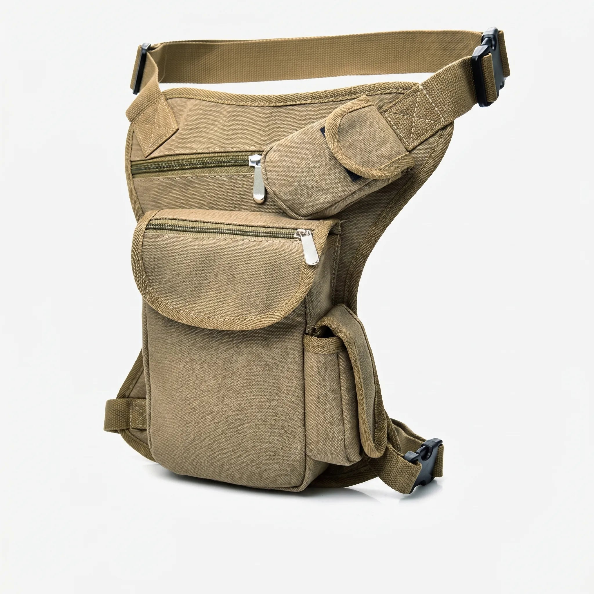 Oberschenkel-Gürteltasche robustes Webstoff mit verstellbaren Gurten