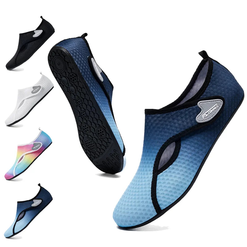 Wasserschuhe rutschfest mit sockenähnlicher Passform für Wassersport