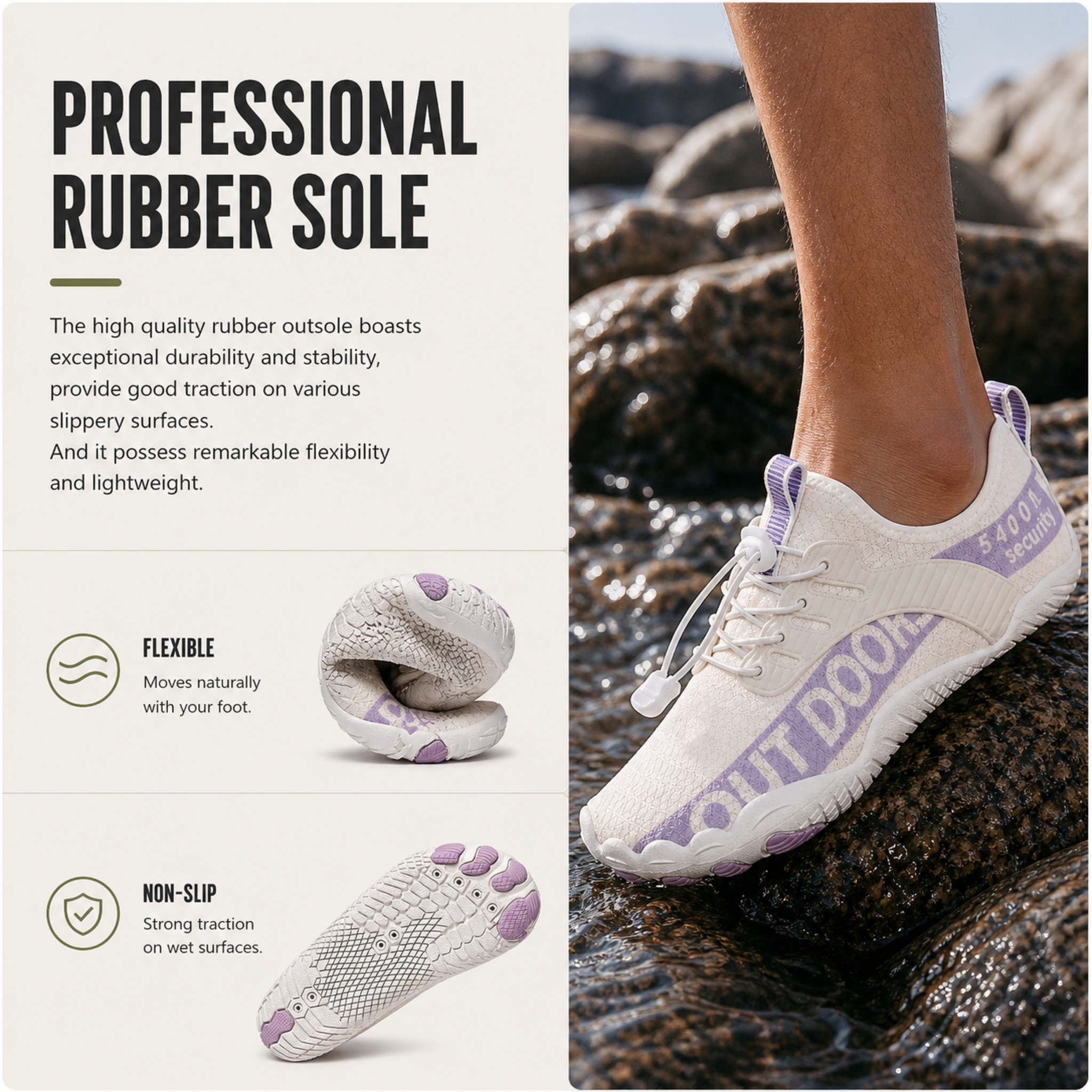 Nordspur | Tidalstep Quick-Dry Barfuß-Wasserschuhe