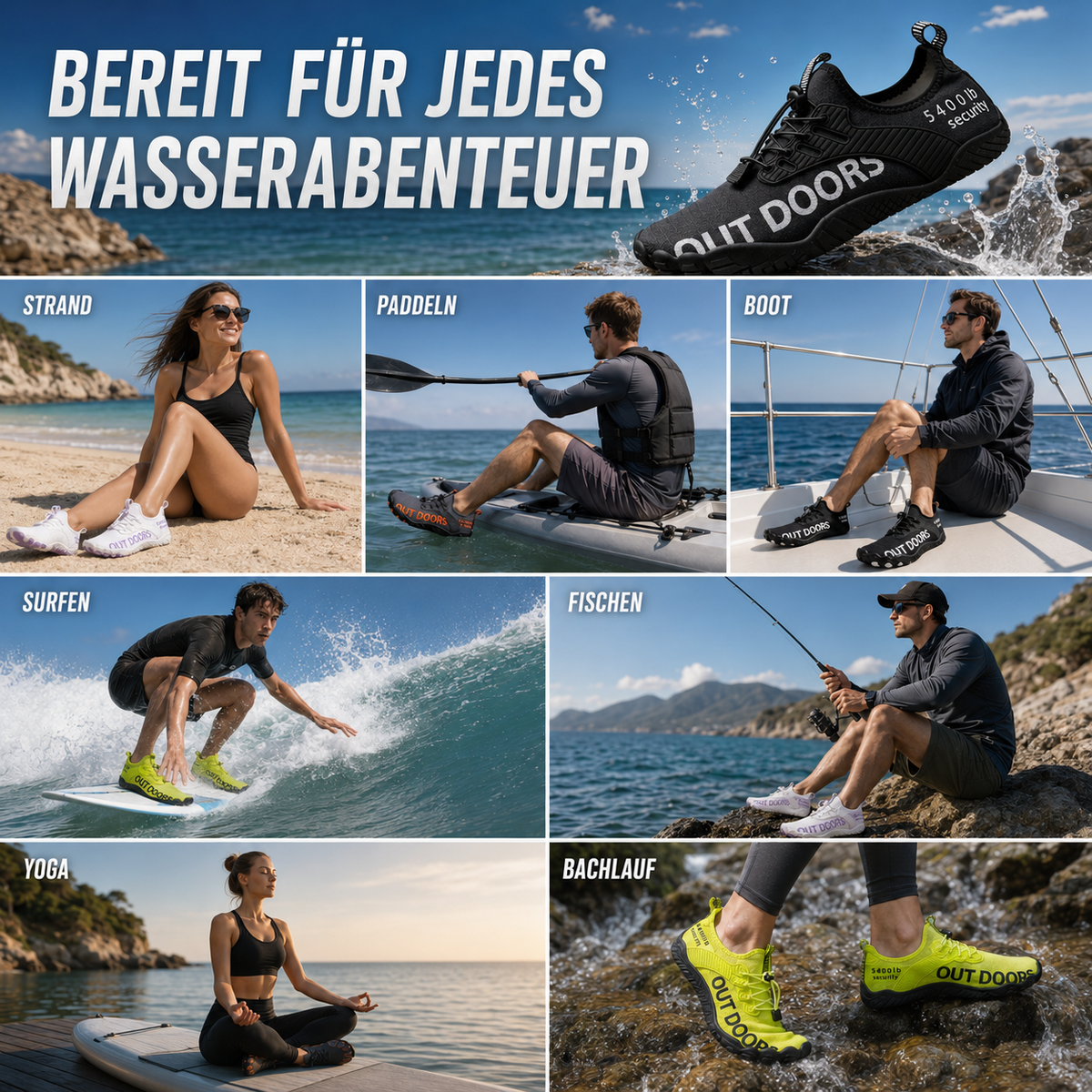 Nordspur | Tidalstep Quick-Dry Barfuß-Wasserschuhe