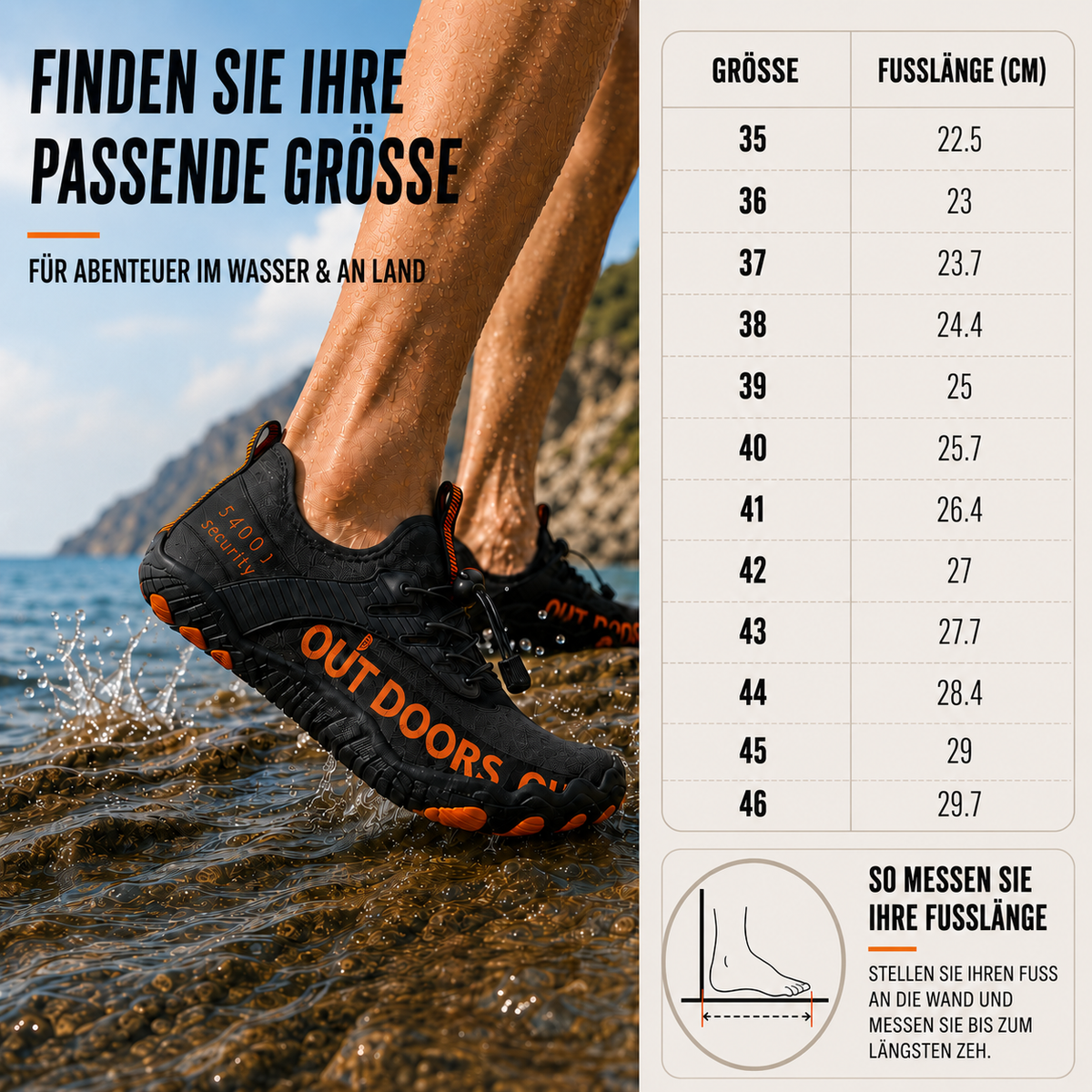 Nordspur | Tidalstep Quick-Dry Barfuß-Wasserschuhe