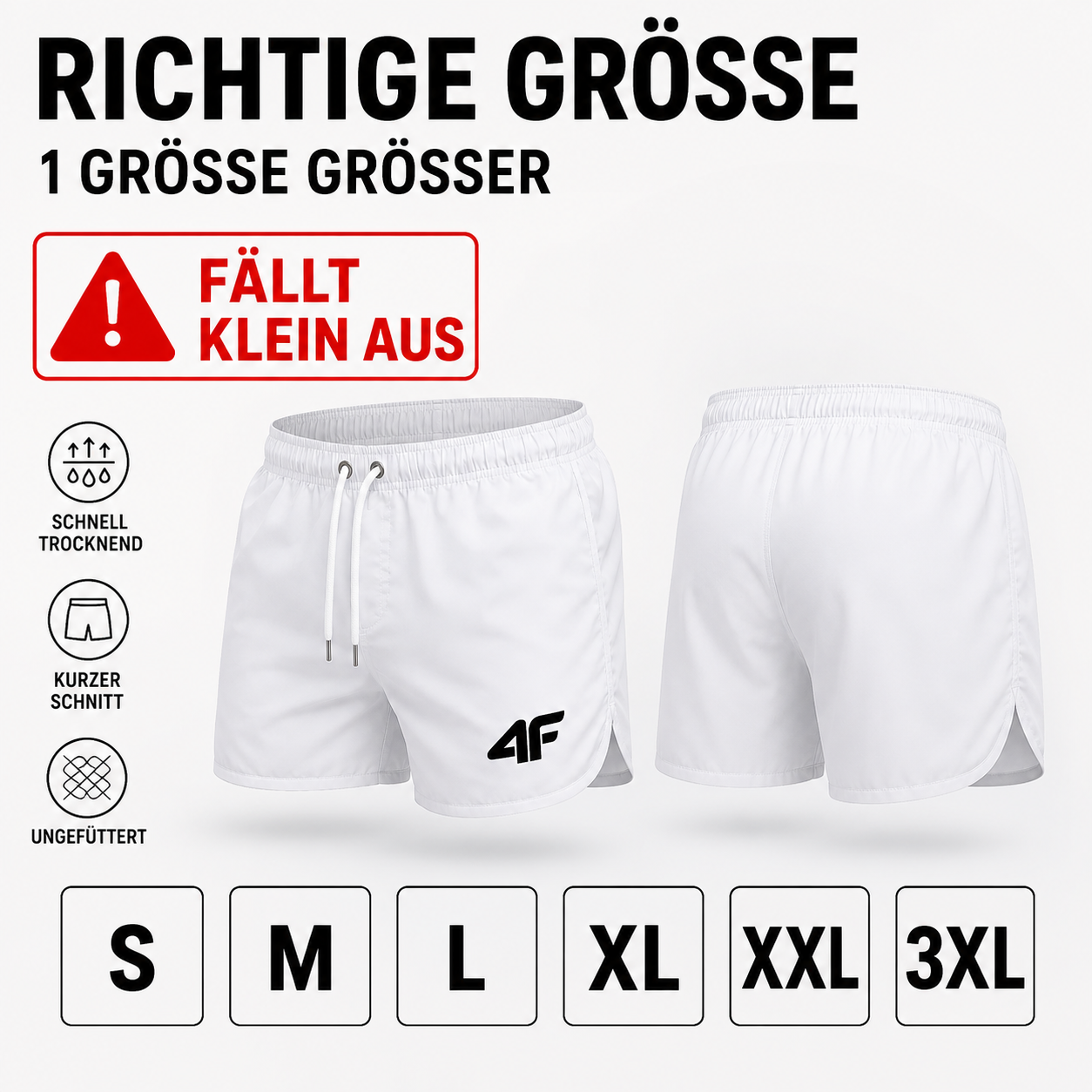 Nordspur | TideRunner Badehose Herren Strand | Schnelltrocknend