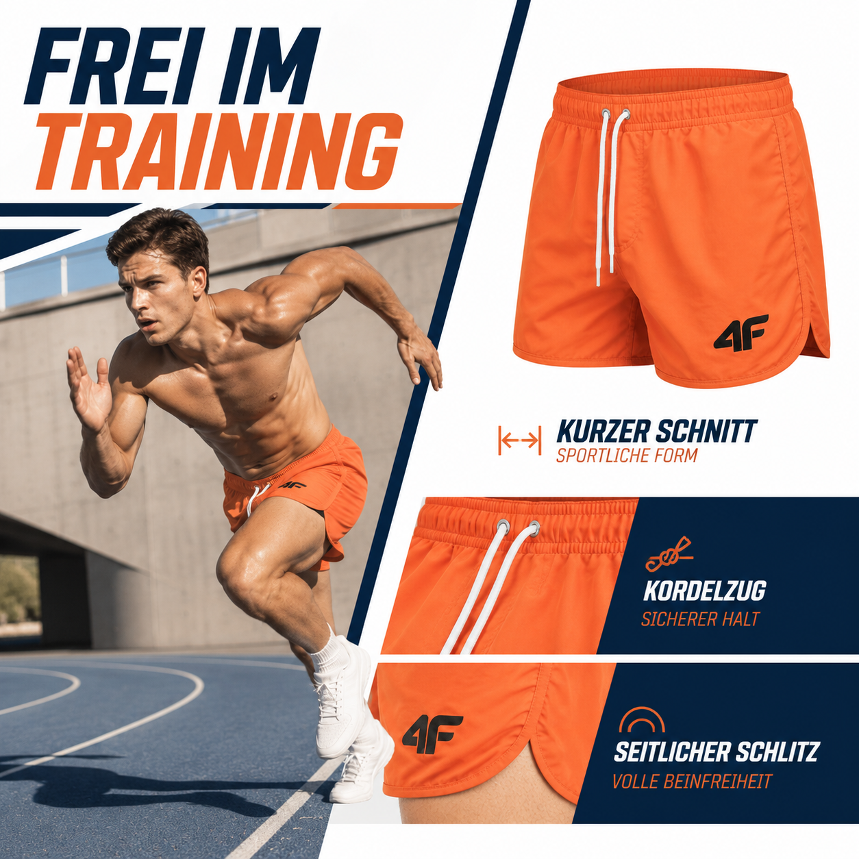 Nordspur | TideRunner Kurze Shorts Herren | Schnelltrocknend