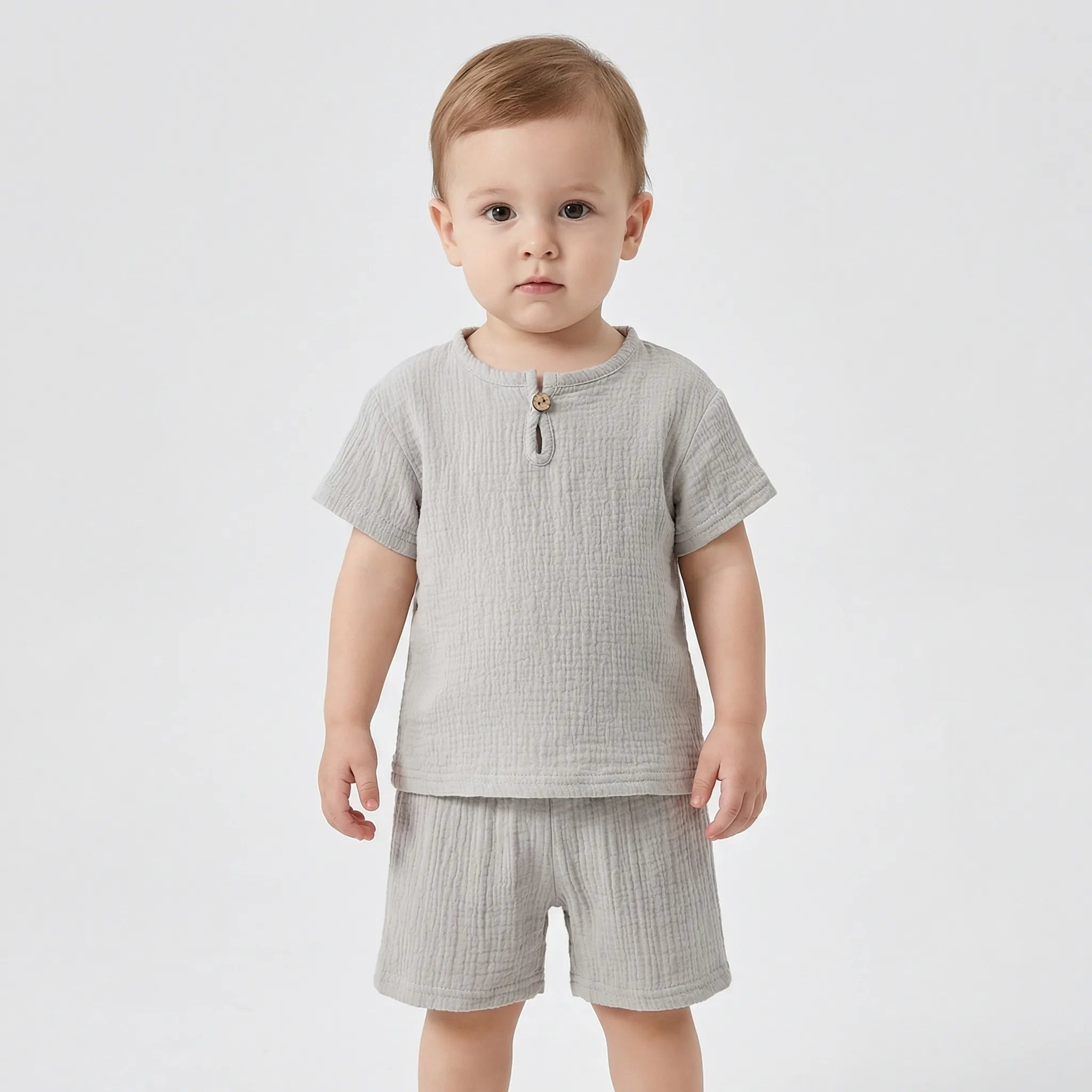 Baby Sommer Set aus Kurzarm Oberteil und Shorts für Jungen und Mädchen