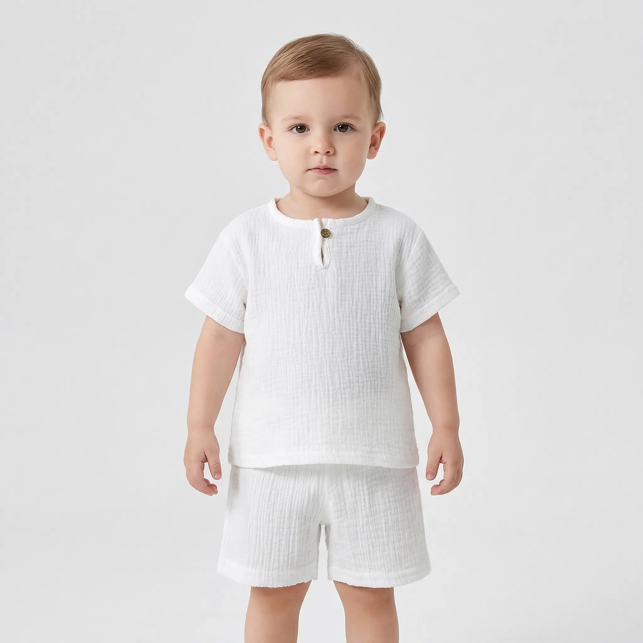 Baby Sommer Set aus Kurzarm Oberteil und Shorts für Jungen und Mädchen