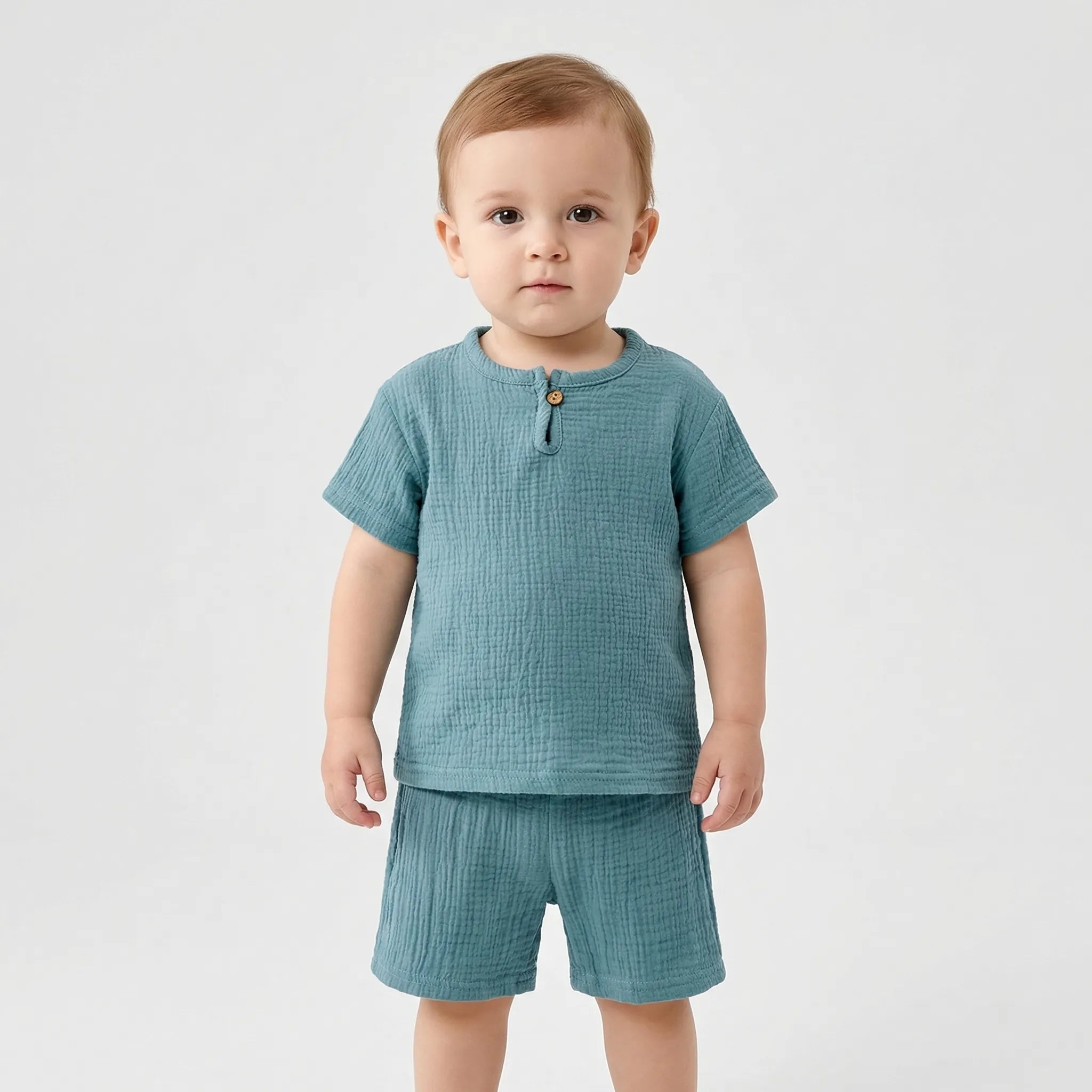 Baby Sommer Set aus Kurzarm Oberteil und Shorts für Jungen und Mädchen