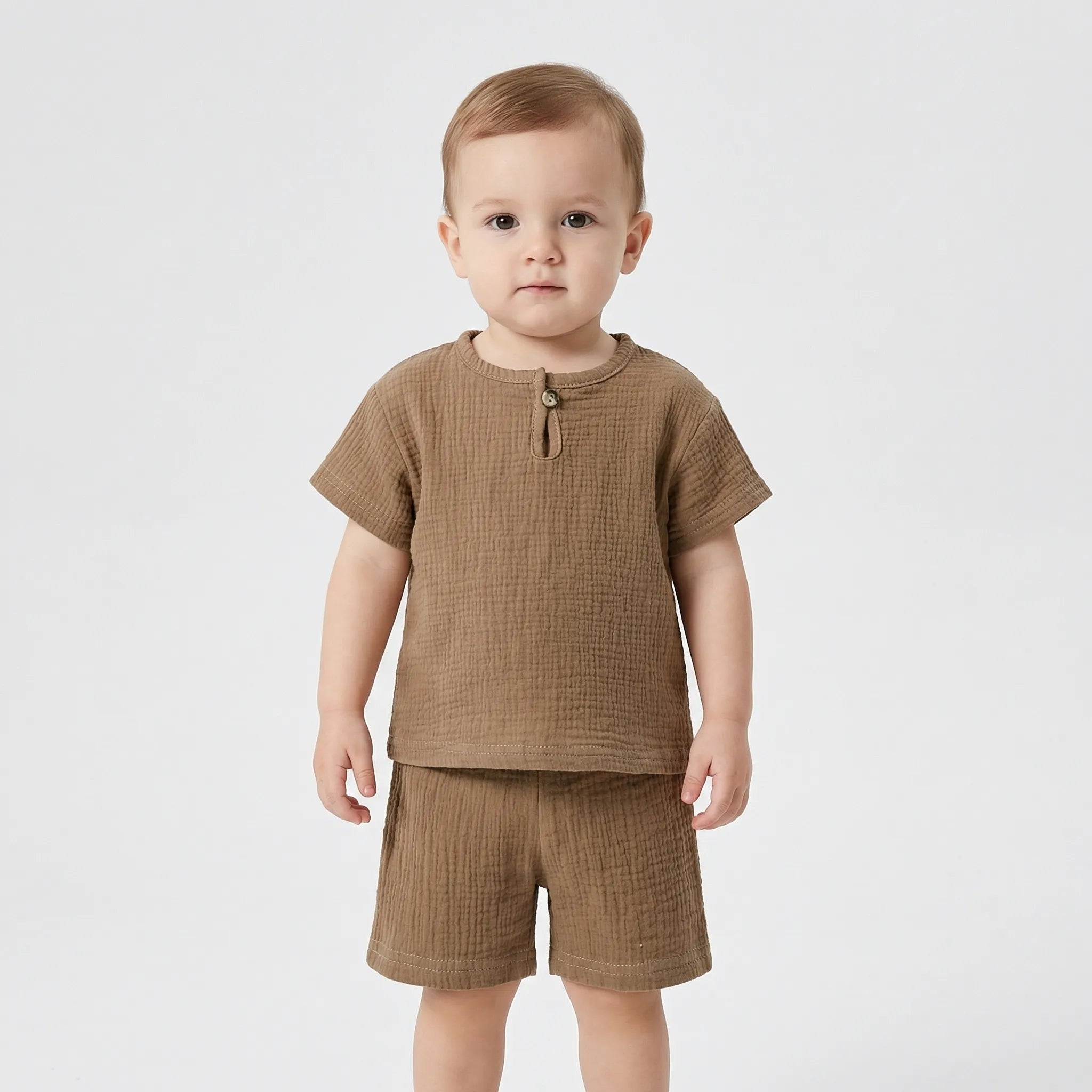 Baby Sommer Set aus Kurzarm Oberteil und Shorts für Jungen und Mädchen