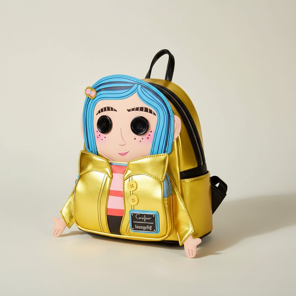 Mini-Charakterrucksack aus weichem PU mit verstellbaren Riemen