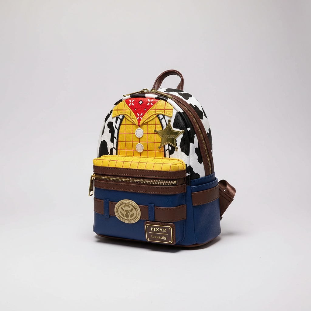 Mini-Charakterrucksack aus weichem PU mit verstellbaren Riemen