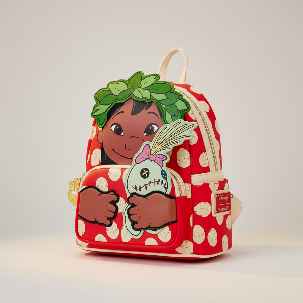 Mini-Charakterrucksack aus weichem PU mit verstellbaren Riemen