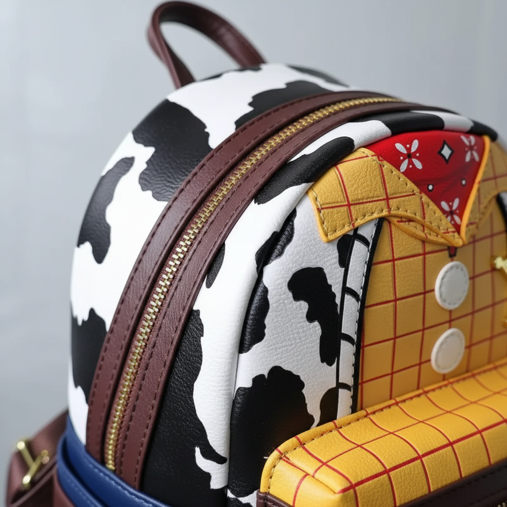 Mini-Charakterrucksack aus weichem PU mit verstellbaren Riemen