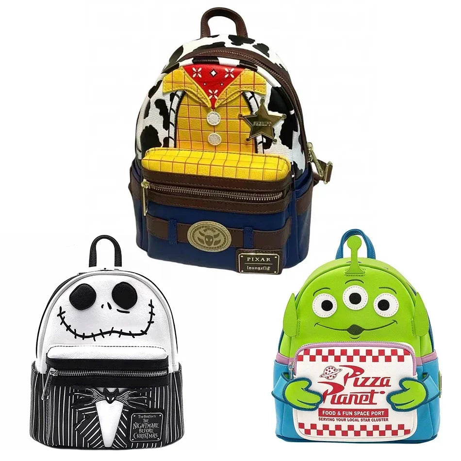 Mini-Charakterrucksack aus weichem PU mit verstellbaren Riemen