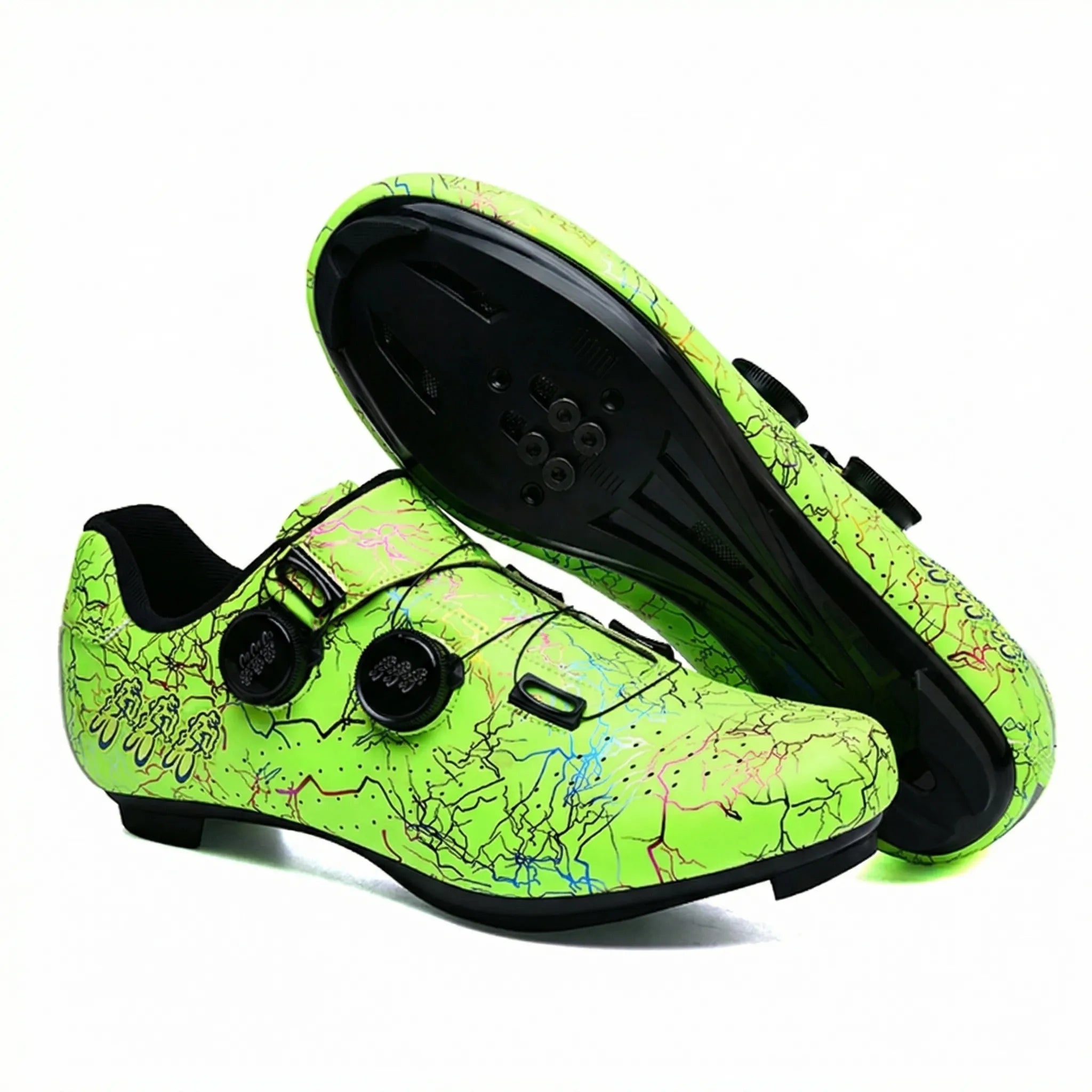 SPD-kompatible Mountainbike-Radschuhe mit Drehverschluss und Profillaufsohle