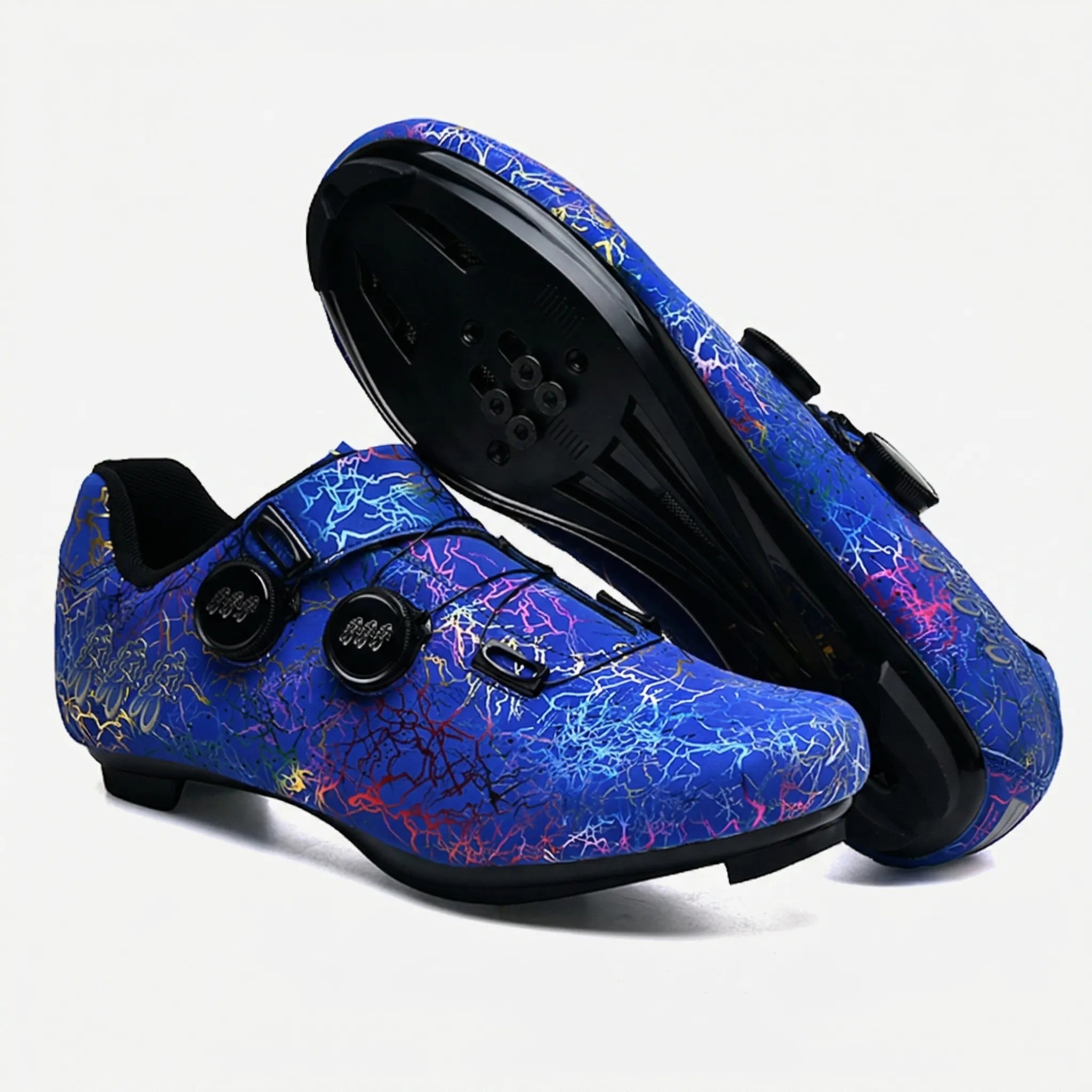 SPD-kompatible Mountainbike-Radschuhe mit Drehverschluss und Profillaufsohle