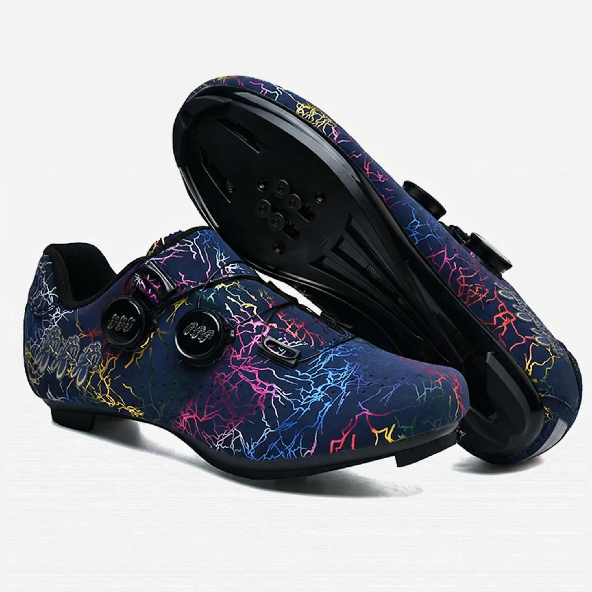 SPD-kompatible Mountainbike-Radschuhe mit Drehverschluss und Profillaufsohle