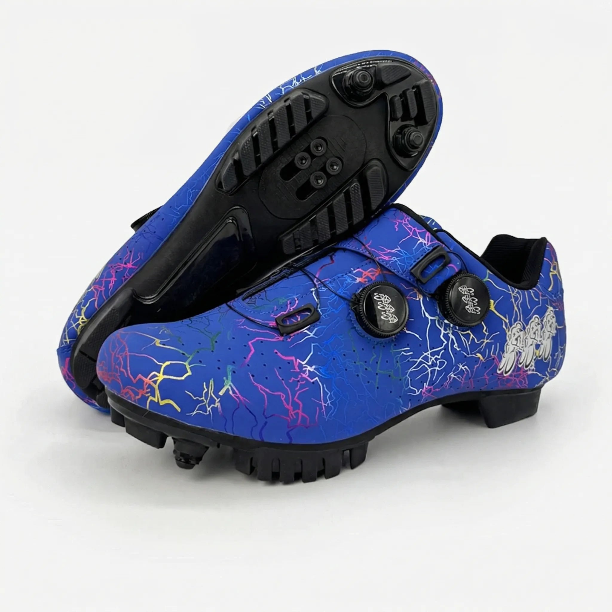 SPD-kompatible Mountainbike-Radschuhe mit Drehverschluss und Profillaufsohle