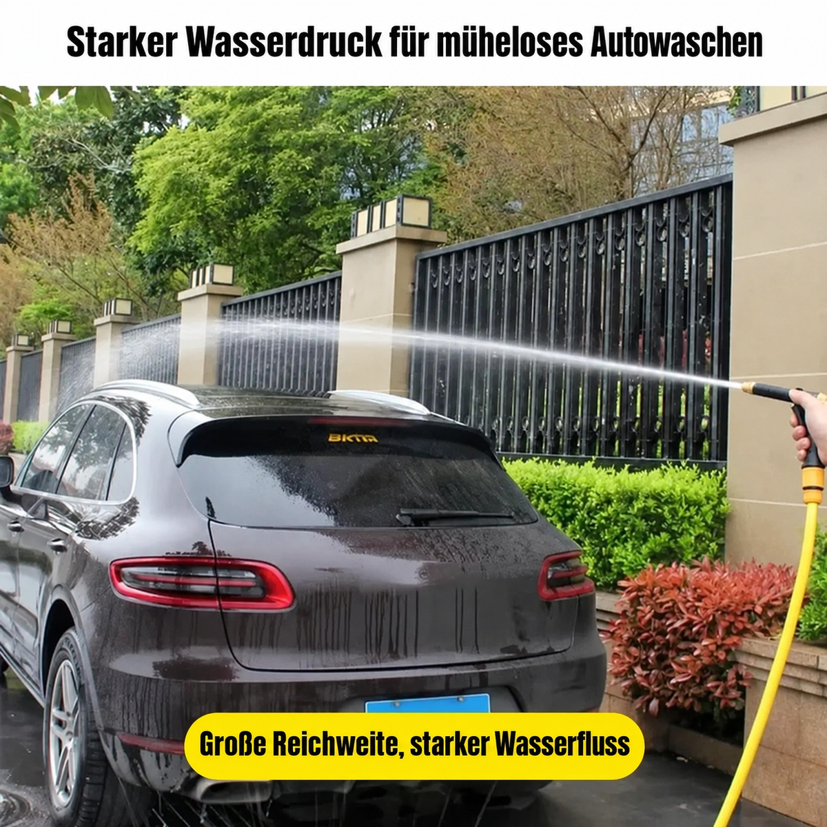 Nordspur | Tragbare Hochdruck-Wasserschlauch-Düse Spray