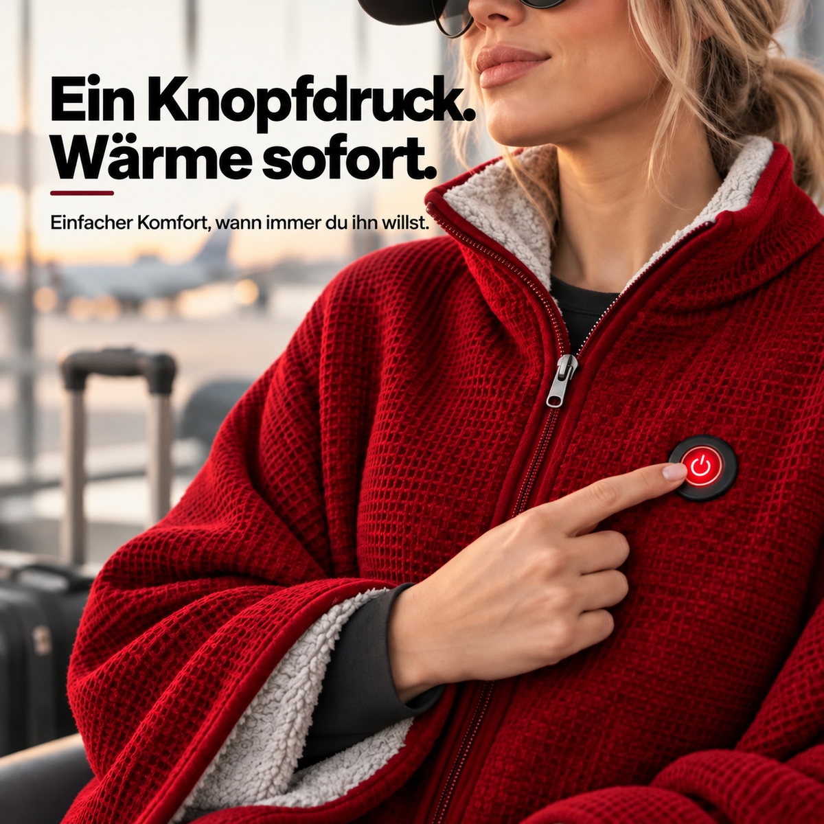 Nordspur | Tragbare Wärmebettdecke – Gemütliche freihändige Wärme