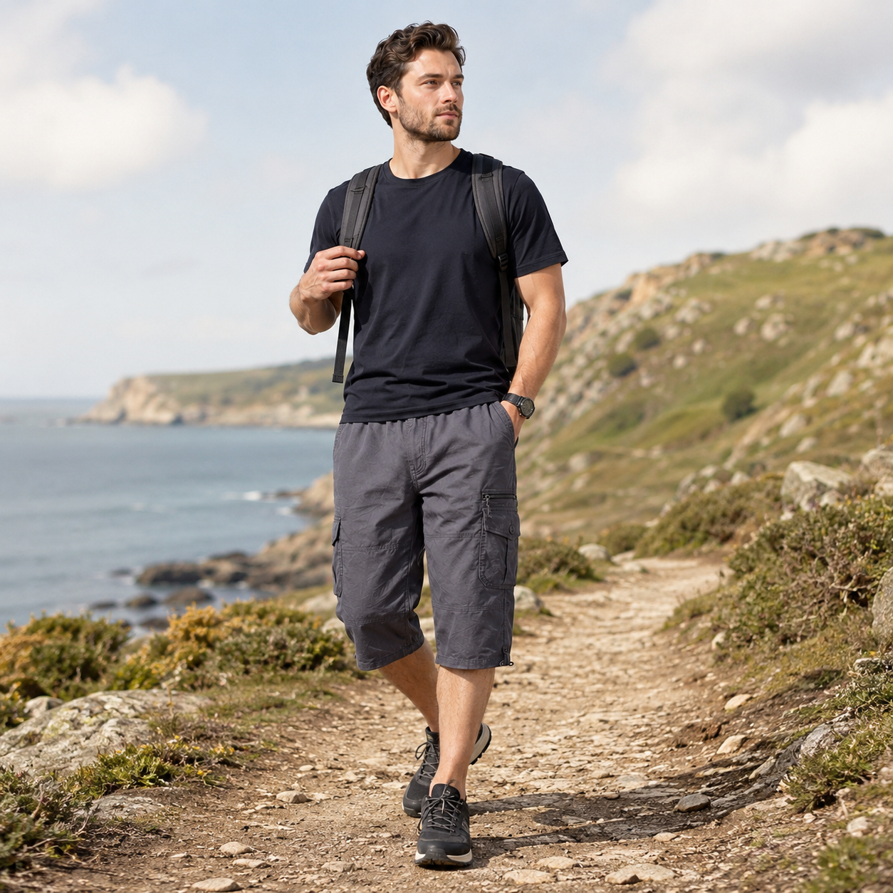 Nordspur | TrailKeen Locker Geschnittene Cargo-Shorts unter dem Knie