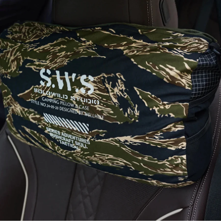 Ultraleichtes Reise-Nackenkissen mit Multi-Pocket-Organizer