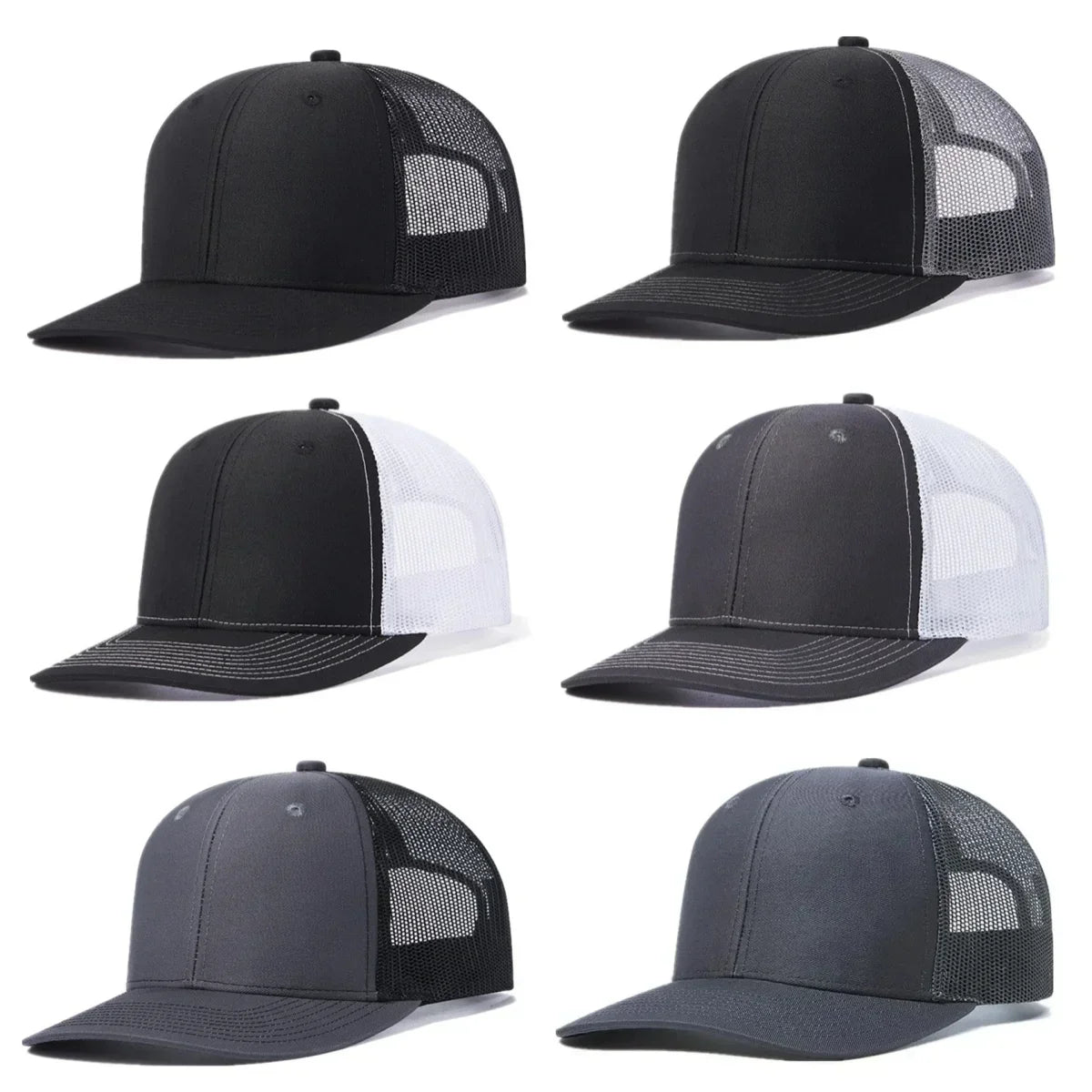 Unisex Trucker Cap mit gebogener Krempe und atmungsaktivem Mesh