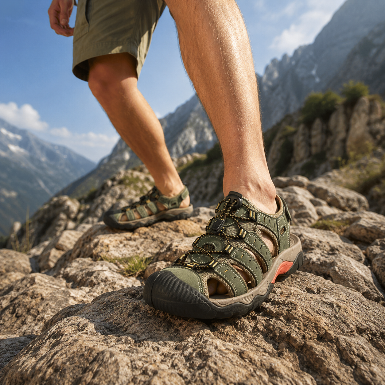 Nordspur | Trailsole Atmungsaktive offene Wandersandale