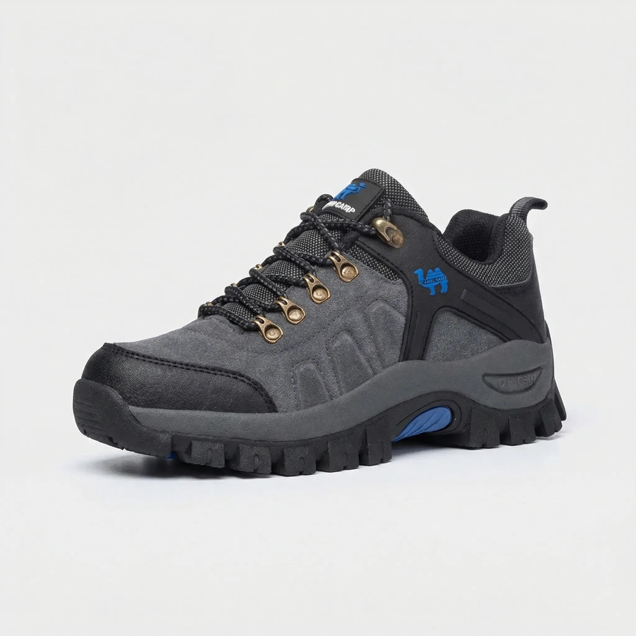 Wanderschuhe mit rutschfester Sohle und verstärkter Zehenkappe
