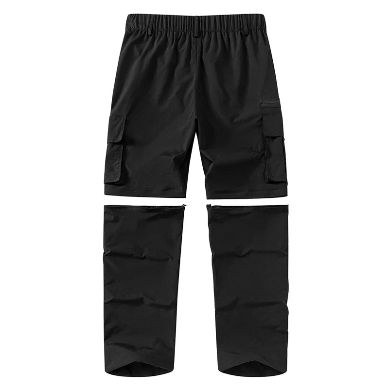 Wandelbare Zip-Off Cargohose für Herren, schnelltrocknend und robust