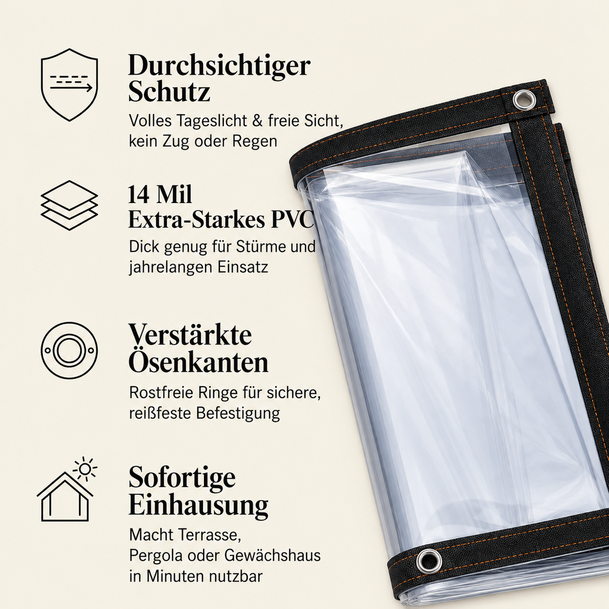 Nordspur | Transparente PVC-Plane
