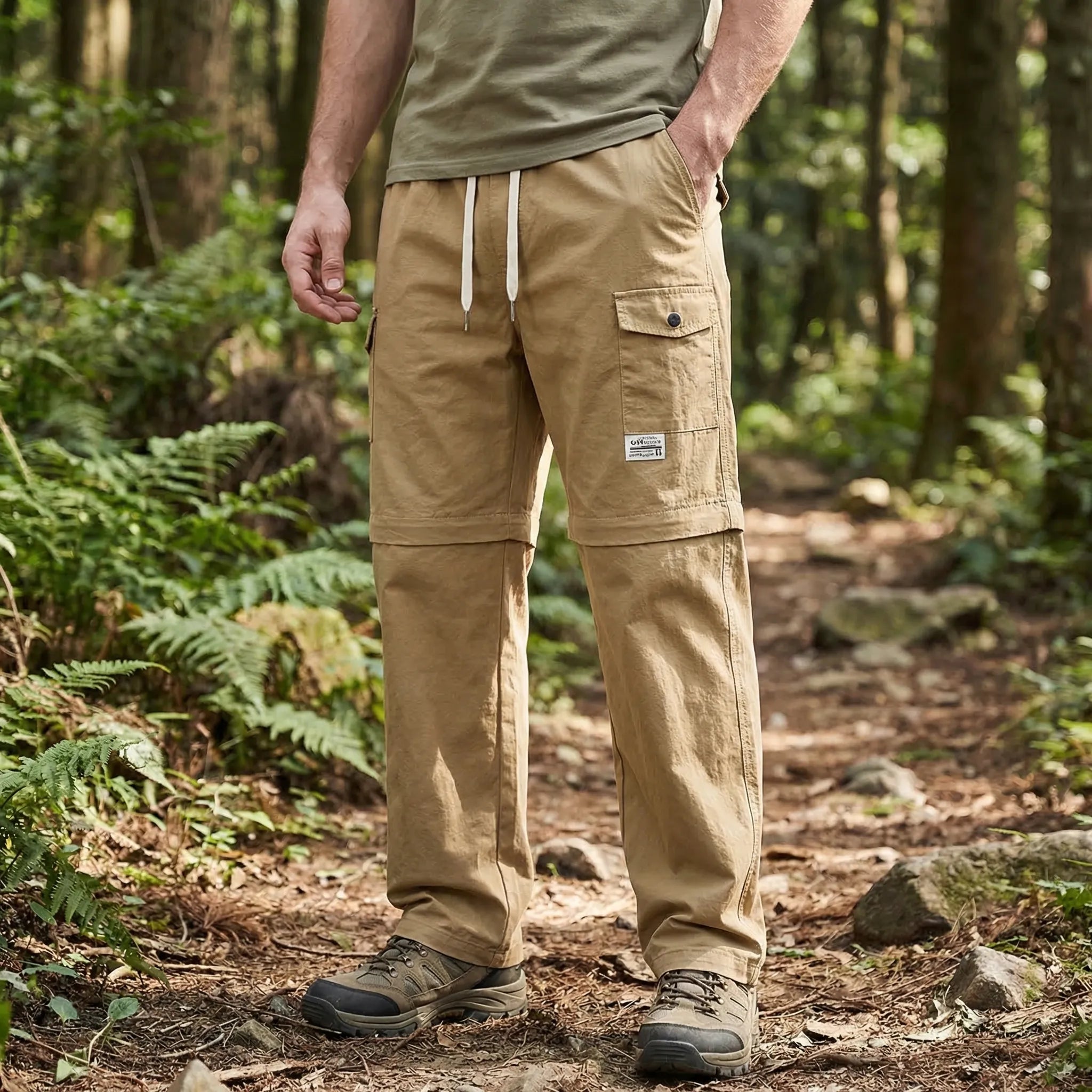 Herren Zip-Off Cargohose umwandelbar schnelltrocknend Outdoor