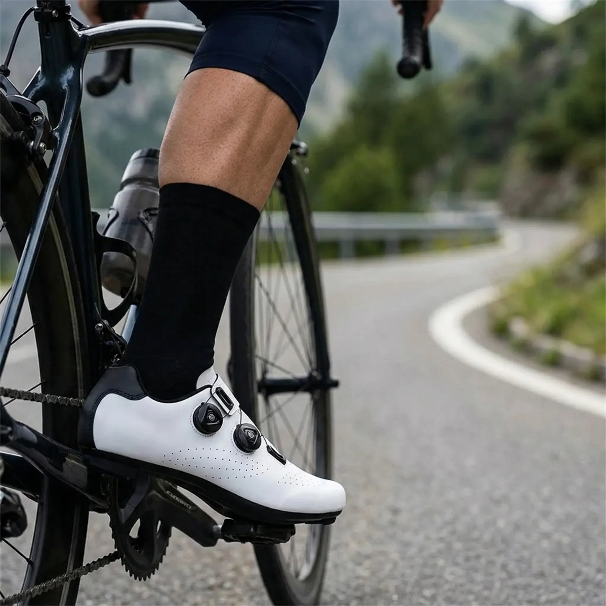 Herren-Rennrad-Schuh SPD-kompatibel mit Drehverschluss und belüfteter Oberfläche