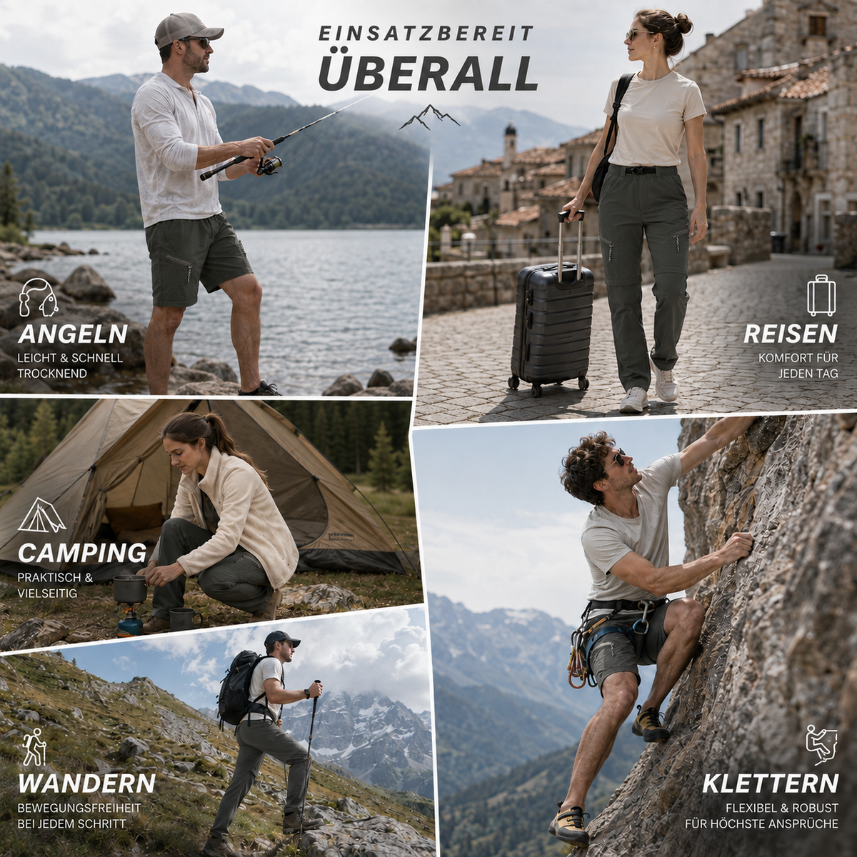 Nordspur | Traxlite Abnehmbare Taktische Wanderhose