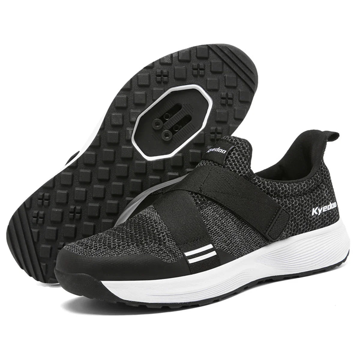 MTB-Radschuh mit Flachpedal-Gripdesign und atmungsaktivem Webobermaterial