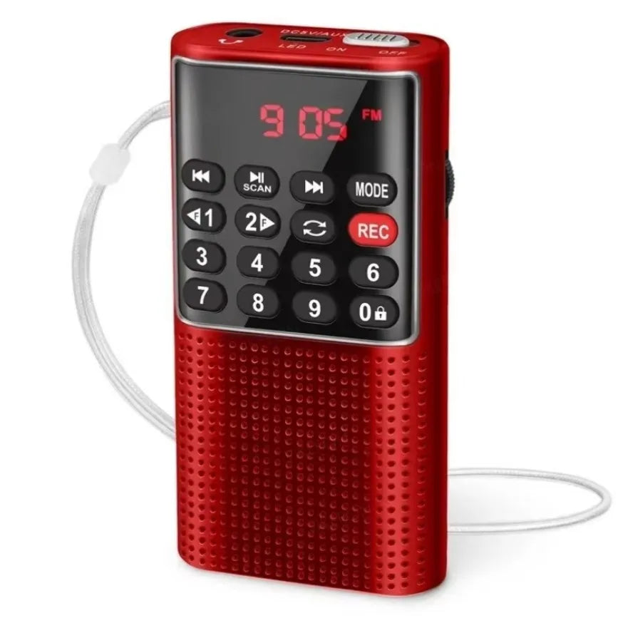 Tragbares Radiogerät mit MP3-Player und Aufnahmefunktion
