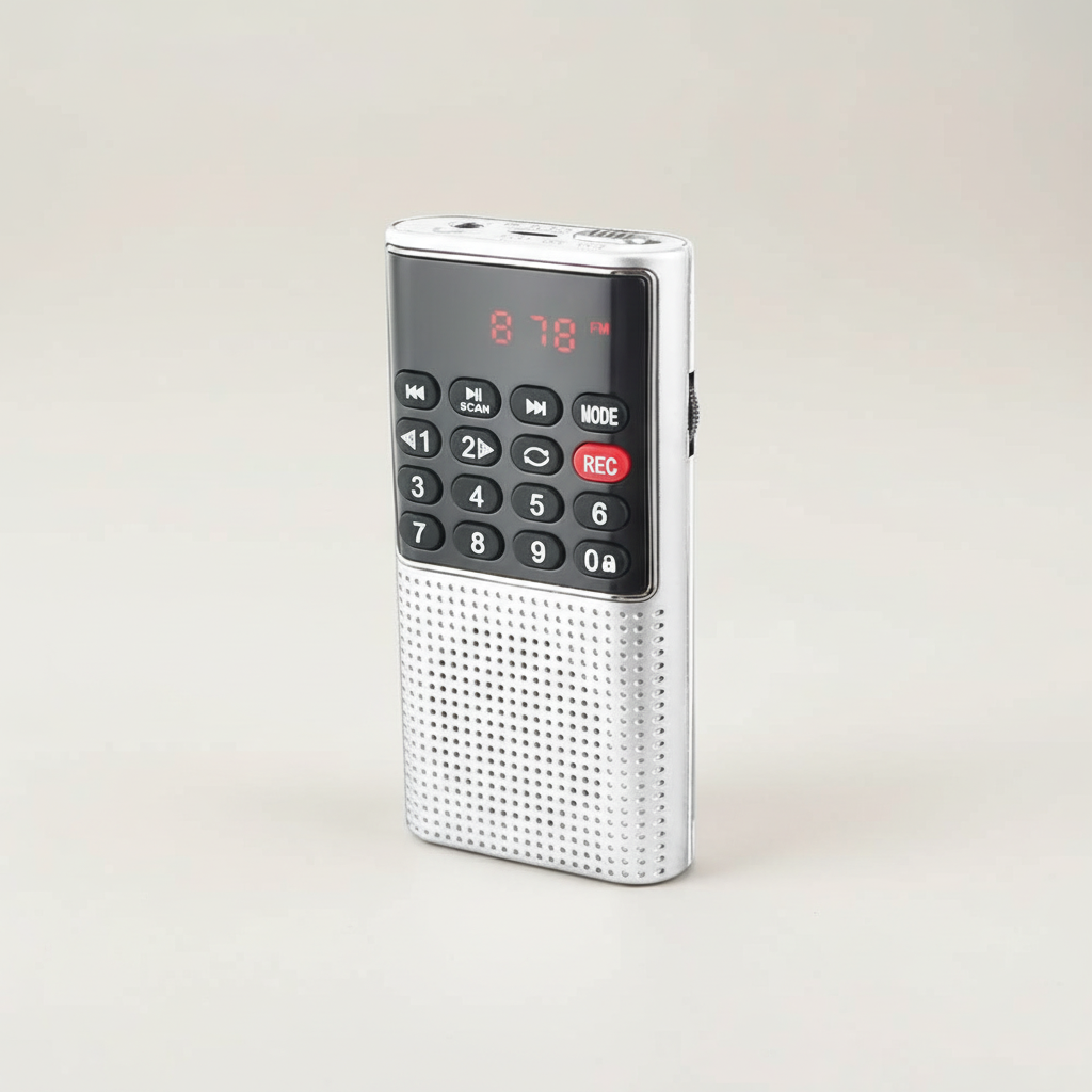 Tragbares Radiogerät mit MP3-Player und Aufnahmefunktion