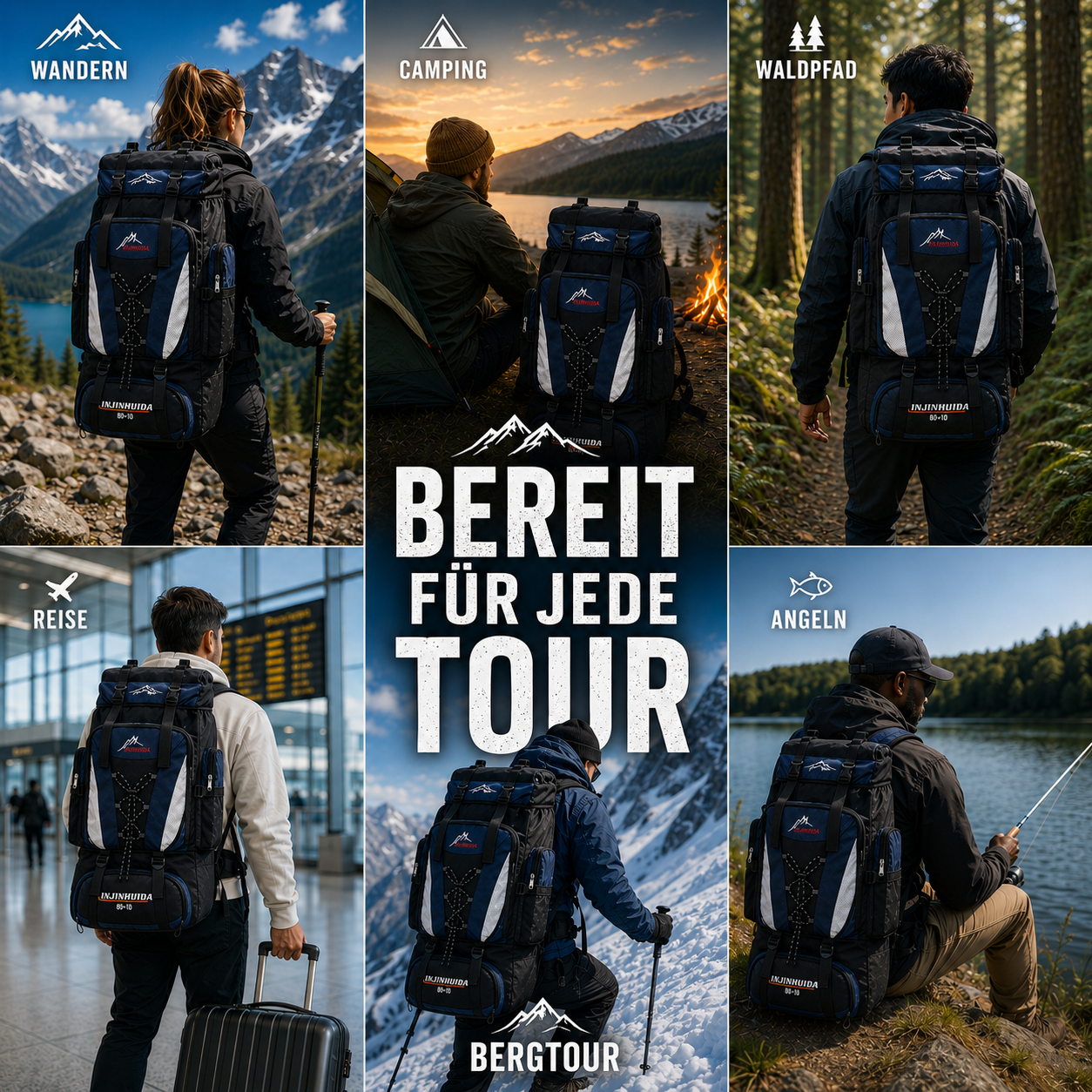 Nordspur | Trekking-Rucksack mit großem Volumen