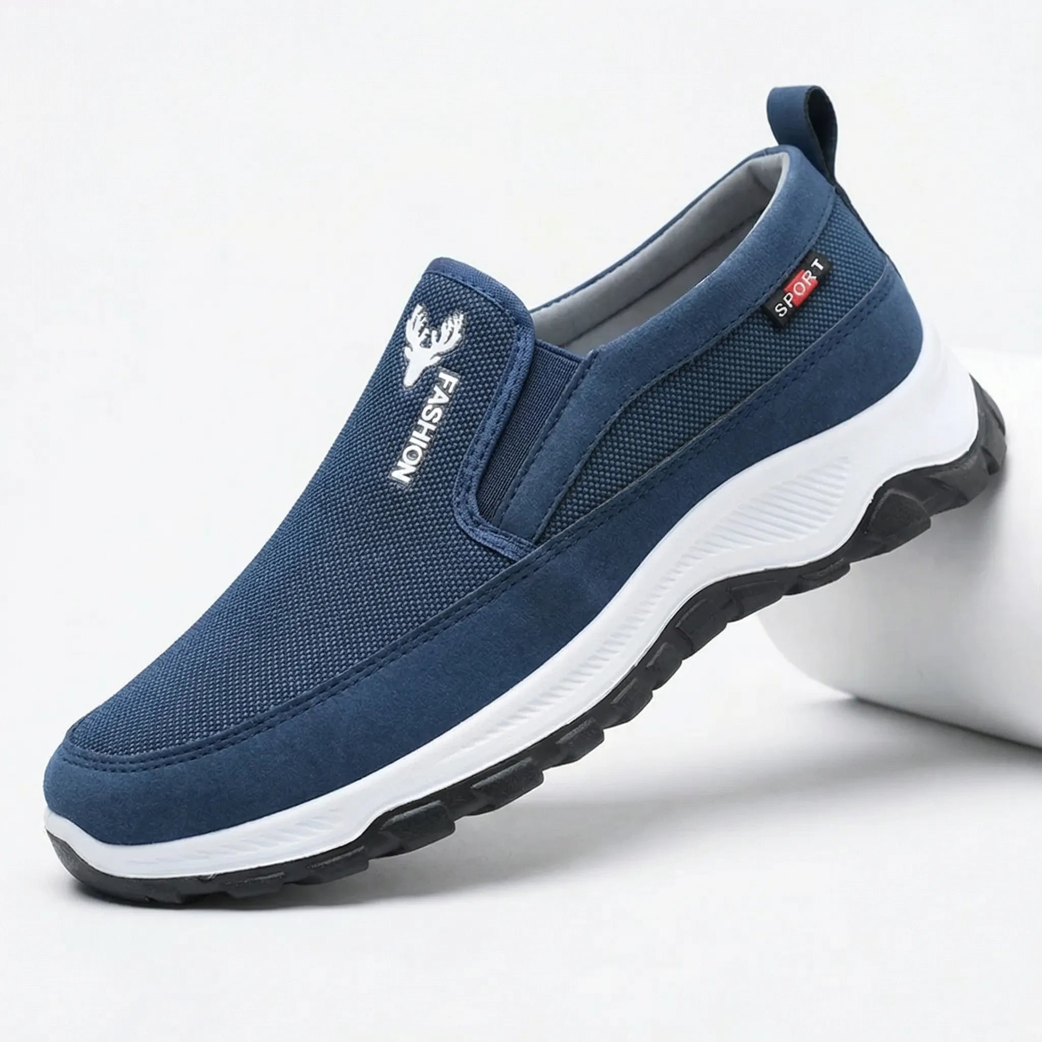 Herren Slip-On Wanderschuhe mit Mesh-Obermaterial und griffiger Profilsohle