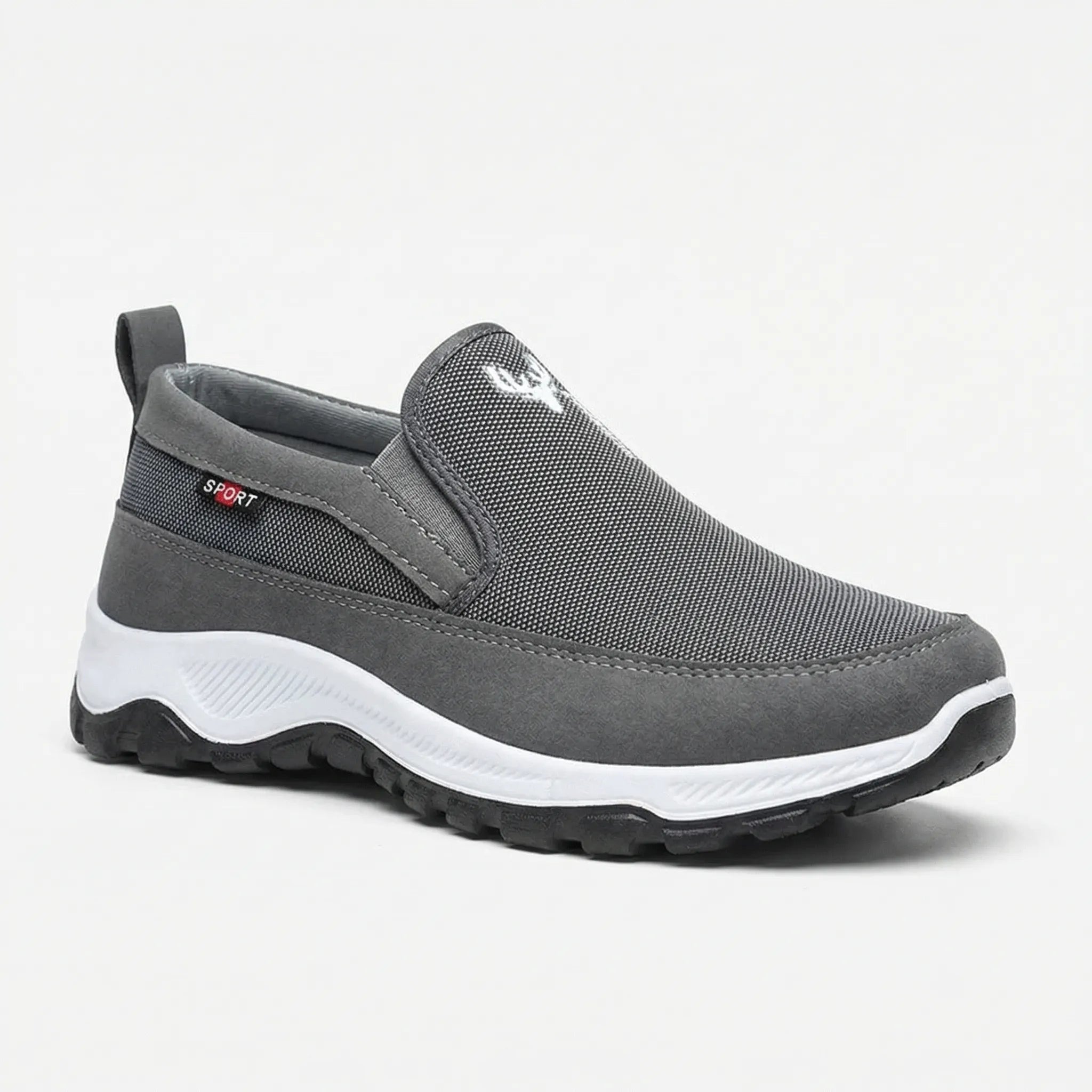 Herren Slip-On Wanderschuhe mit Mesh-Obermaterial und griffiger Profilsohle