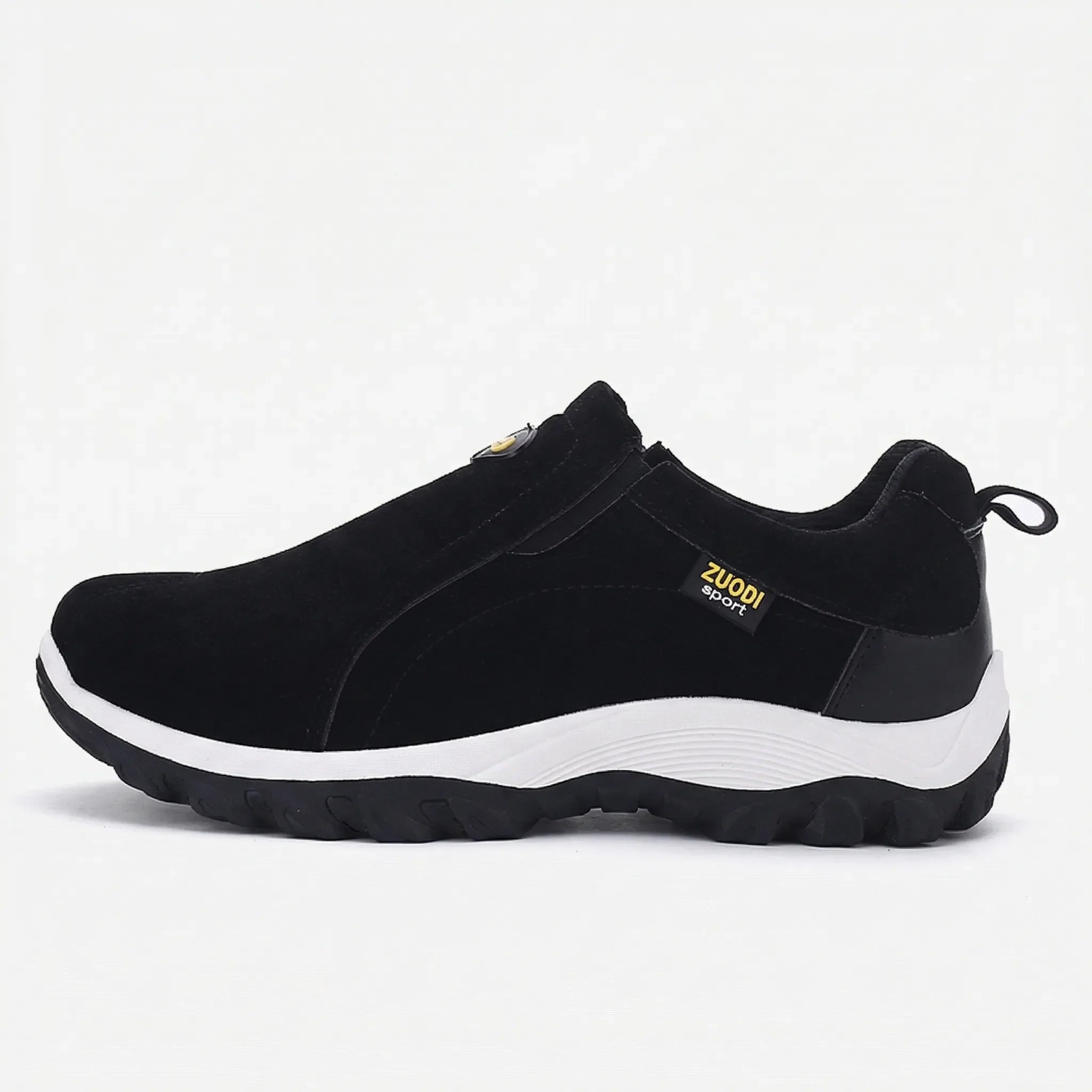 Herren Slip-On Wanderschuh atmungsaktiv gepolsterte flache Sohle