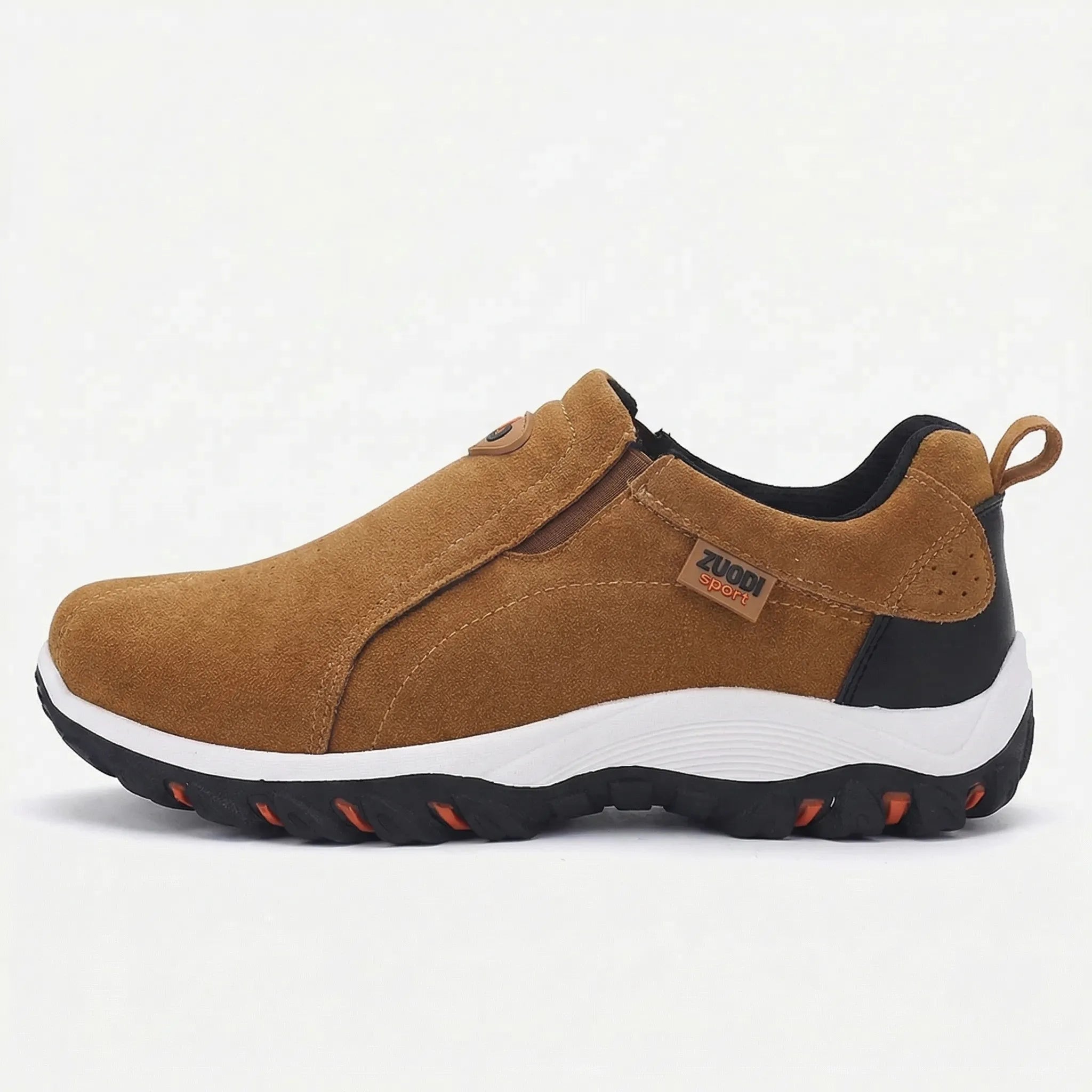 Herren Slip-On Wanderschuh atmungsaktiv gepolsterte flache Sohle