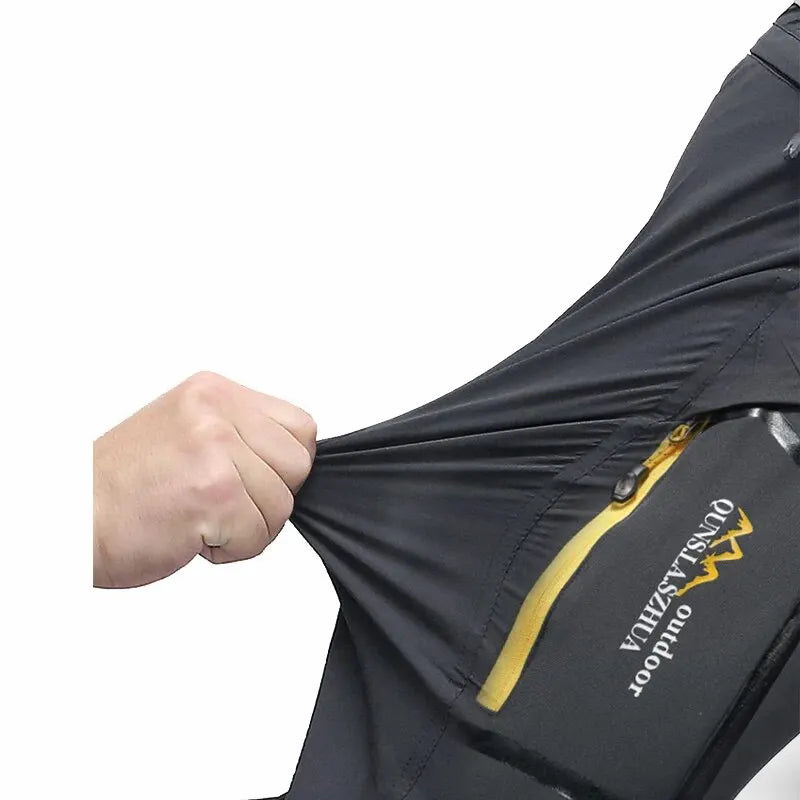 Herren Zip-Off-Trekkinghose schnelltrocknend wandelbar für Outdoor-Aktivitäten