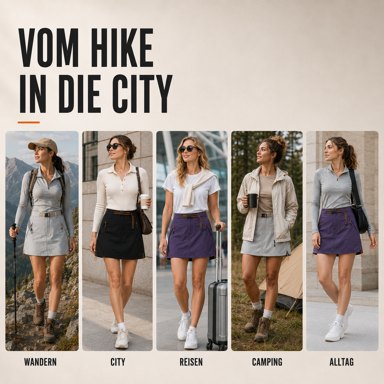 Nordspur | Trekvia Leichte Stretch Culotte Wander-Shorts