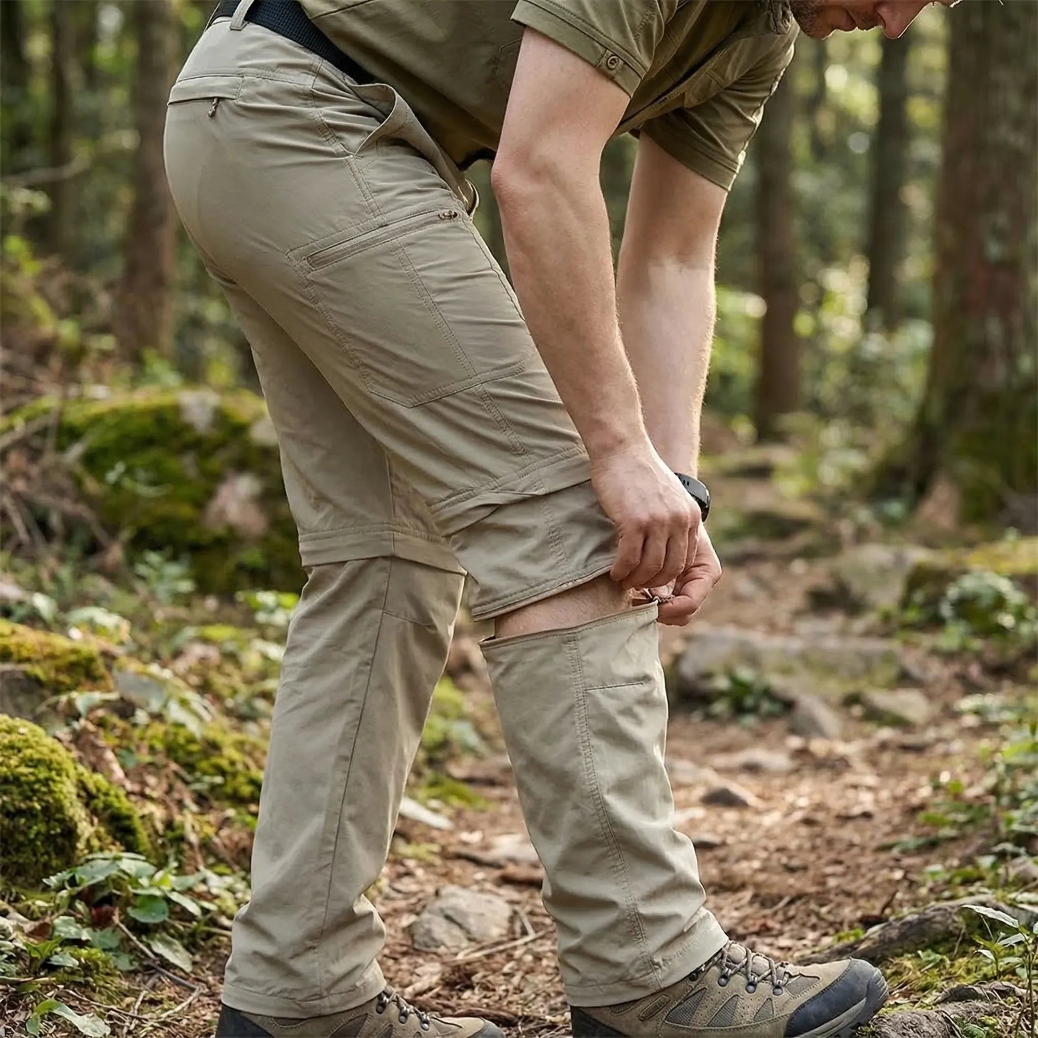 Herren Zip-Off Wanderhose schnelltrocknend wasserabweisend