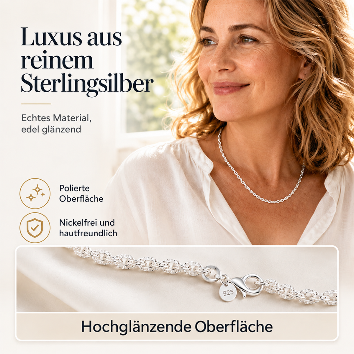 Nordspur | Trendiges Drachenschuppen-Ketten-Armband & Halskette